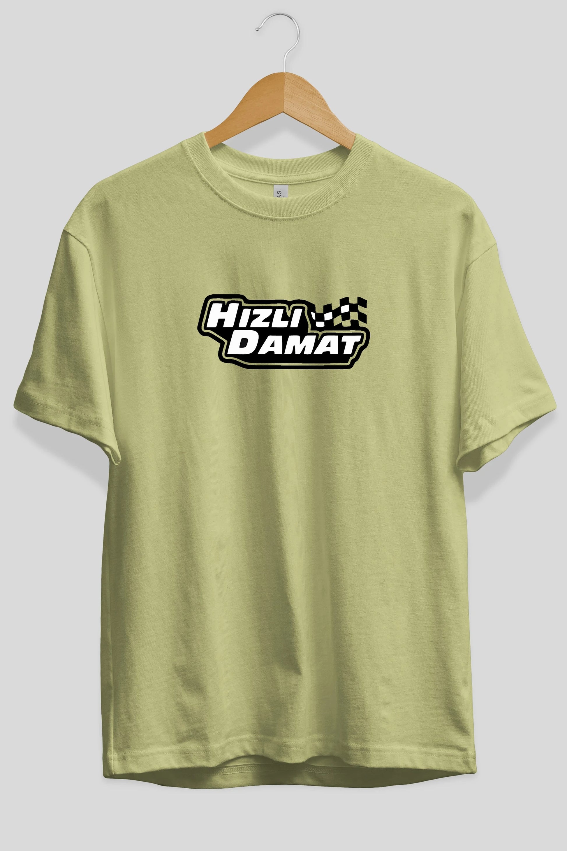 Hızlı Damat Ön Baskılı Oversize t-shirt %100 pamuk Erkek Kadın Unisex