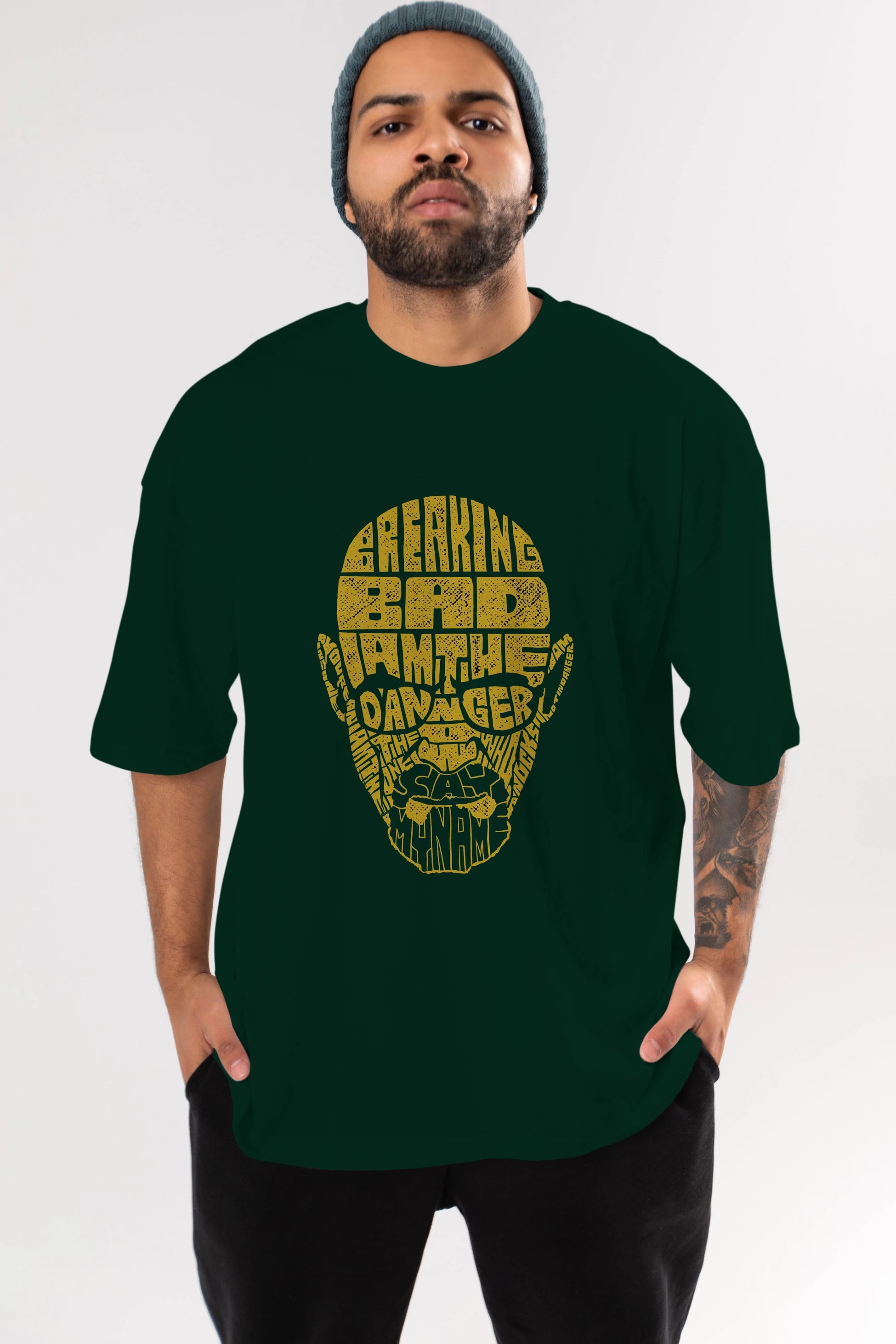 Breaking Bad Ön Baskılı Oversize t-shirt %100 pamuk Erkek Kadın Unisex