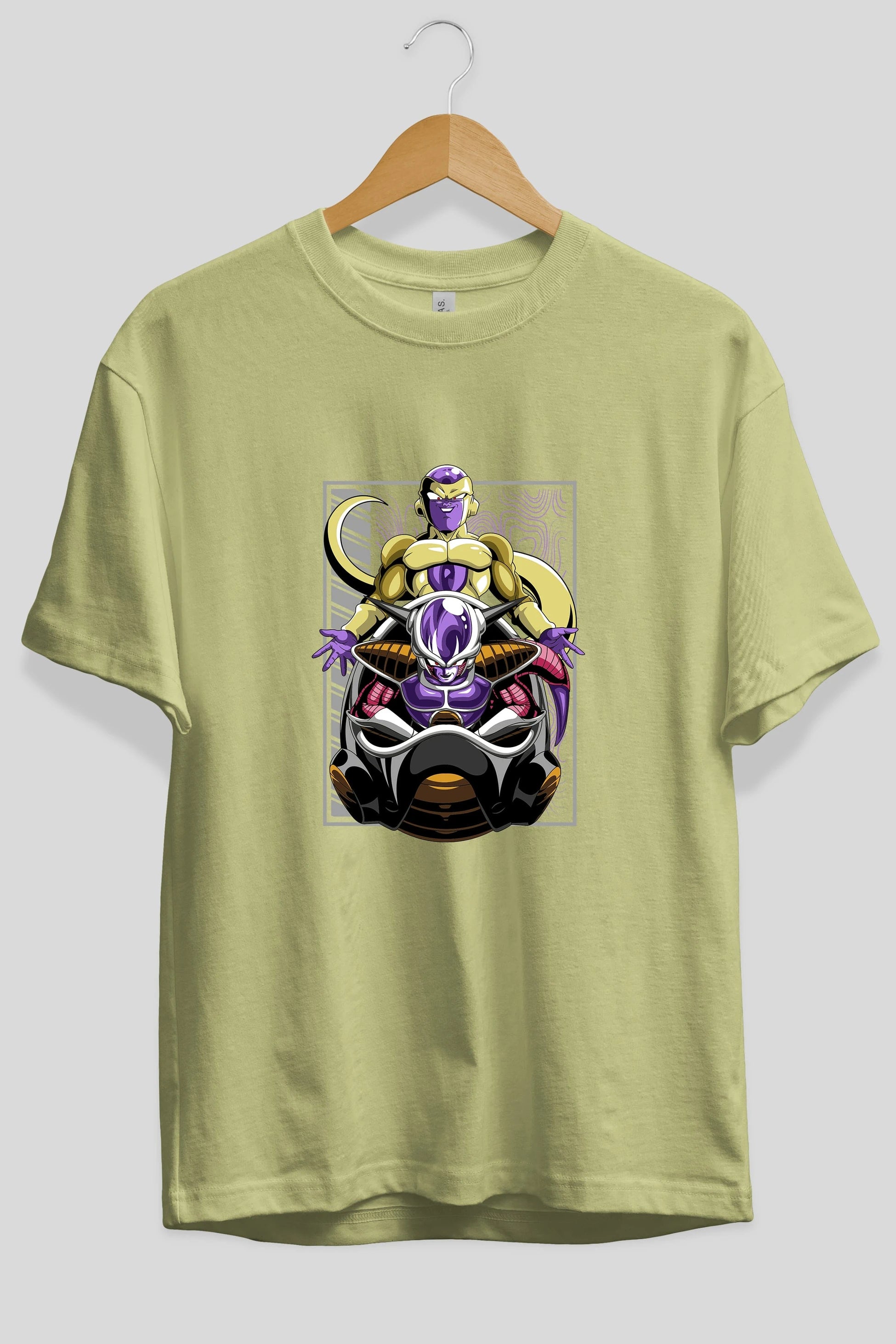 DragonBall Freezer Anime Ön Baskılı Oversize t-shirt %100 pamuk Erkek Kadın Unisex