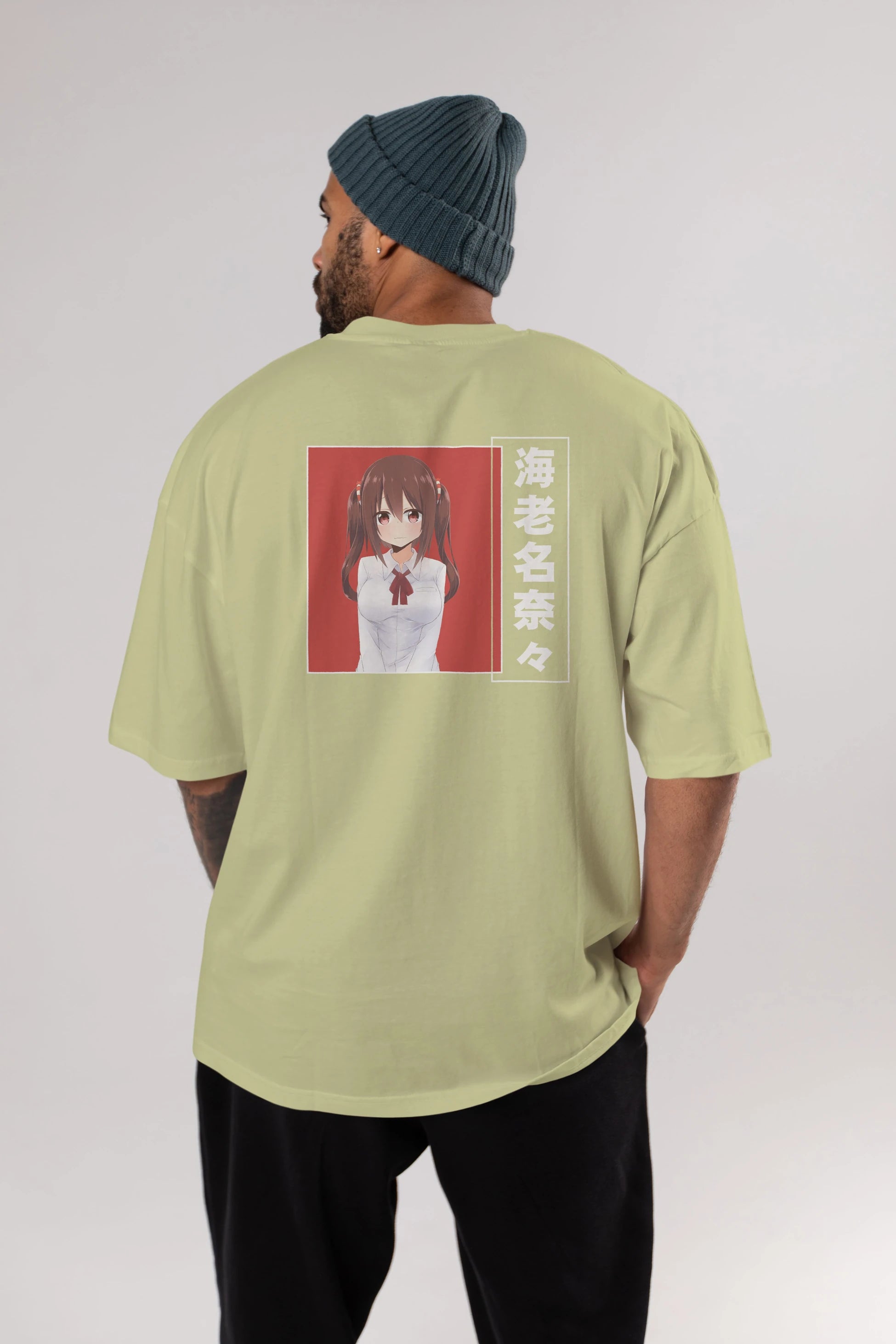 Nana Ebina 1 Anime Arka Baskılı Oversize t-shirt Erkek Kadın Unisex