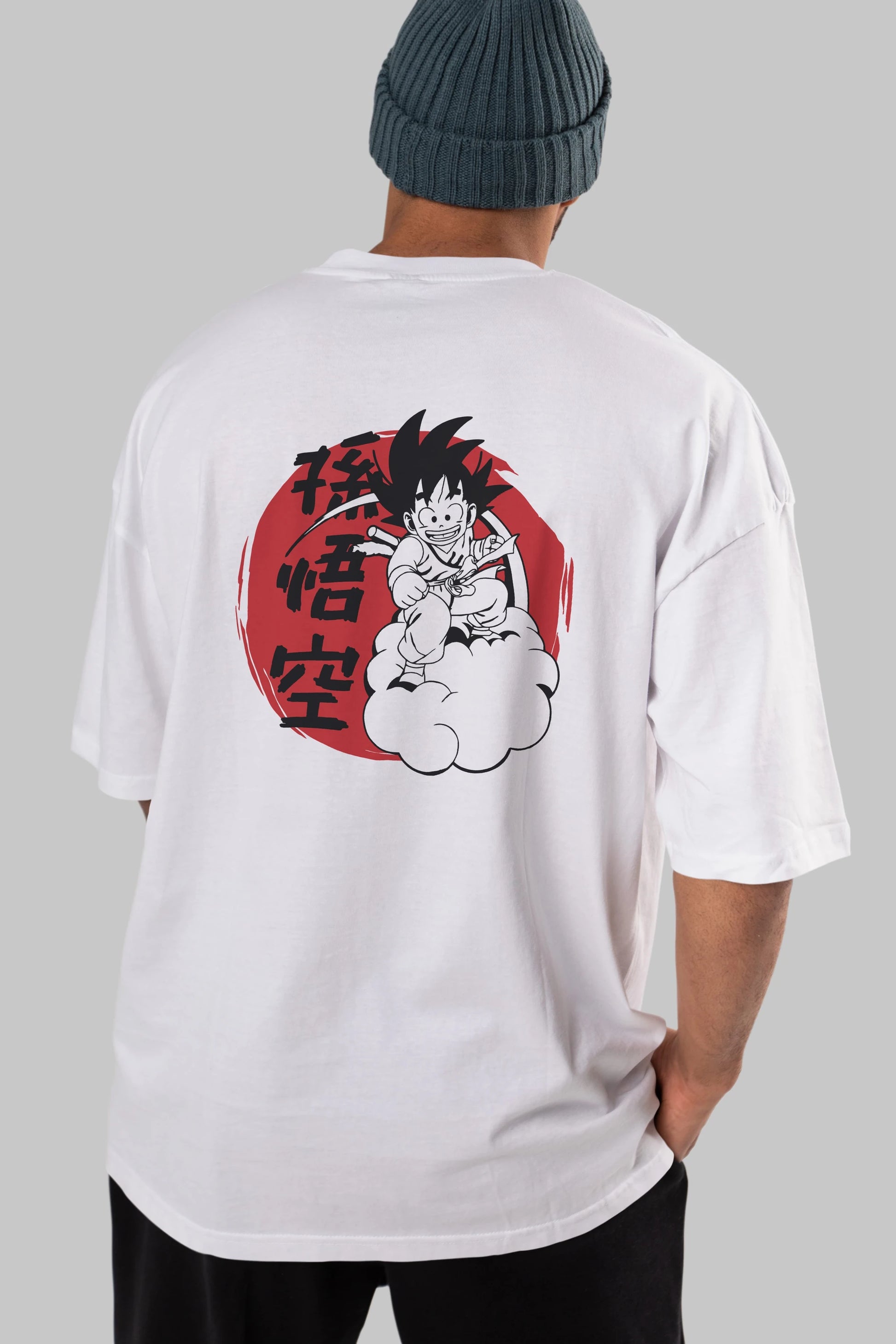 DRAGON BALL Anime Arka Baskılı Oversize t-shirt Erkek Kadın Unisex