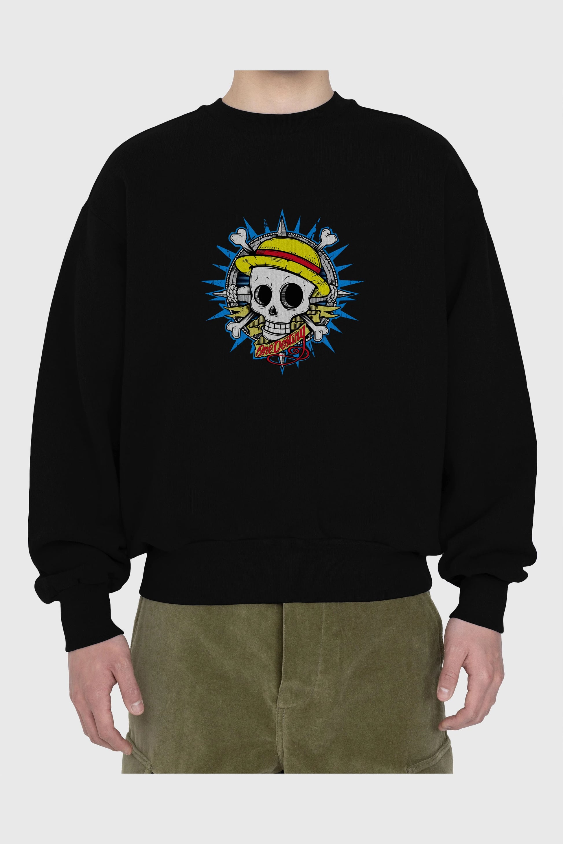 One destiny Ön Baskılı Anime Oversize Sweatshirt Erkek Kadın Unisex
