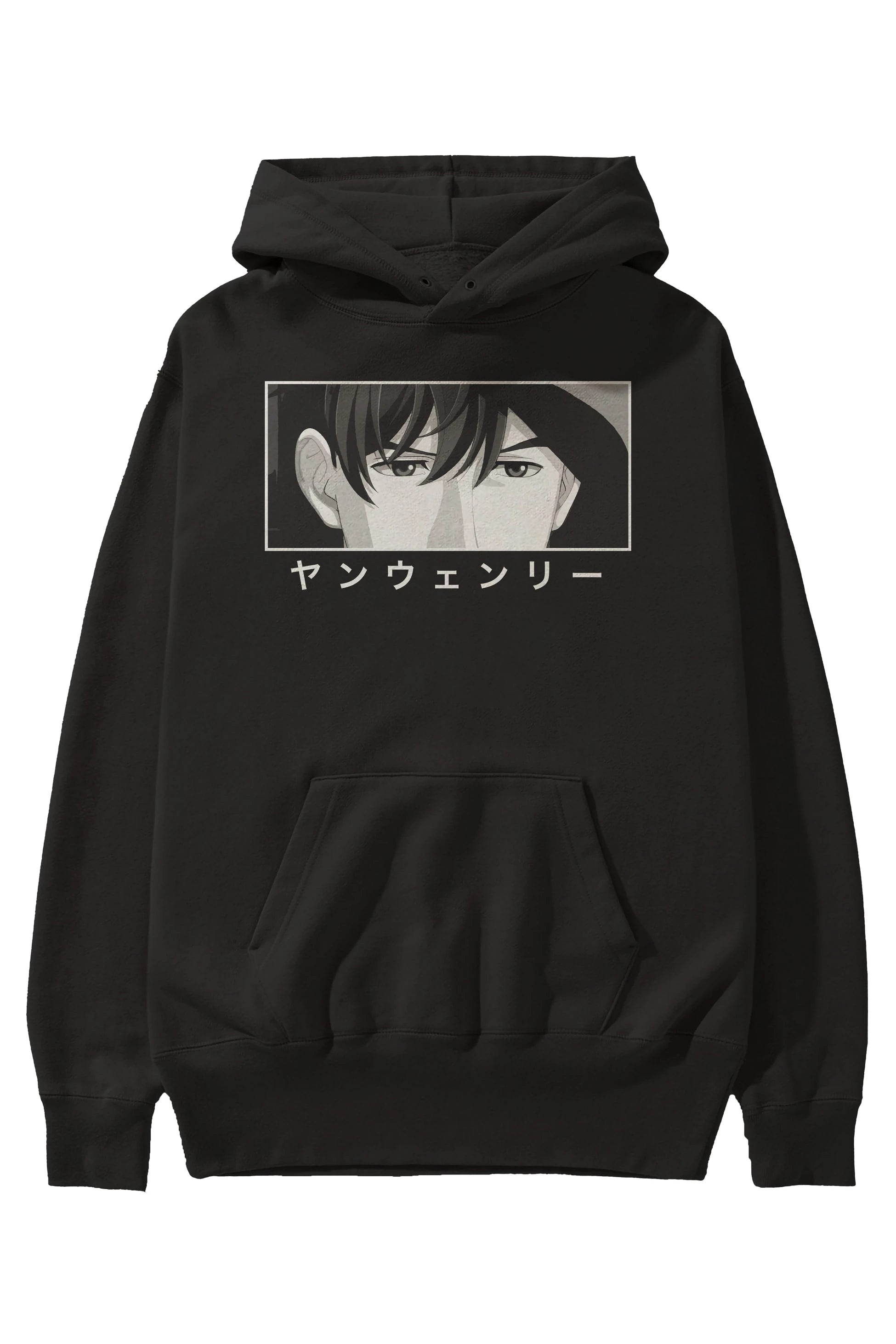 Wen-li Yang 1 Anime Ön Baskılı Hoodie Oversize Kapüşonlu Sweatshirt Erkek Kadın Unisex