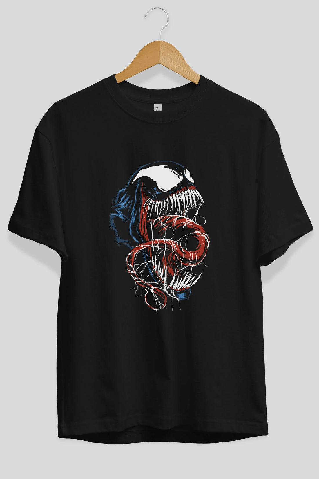 Venom (10) Ön Baskılı Oversize t-shirt Erkek Kadın Unisex %100 Pamuk Bisiklet Yaka tişort