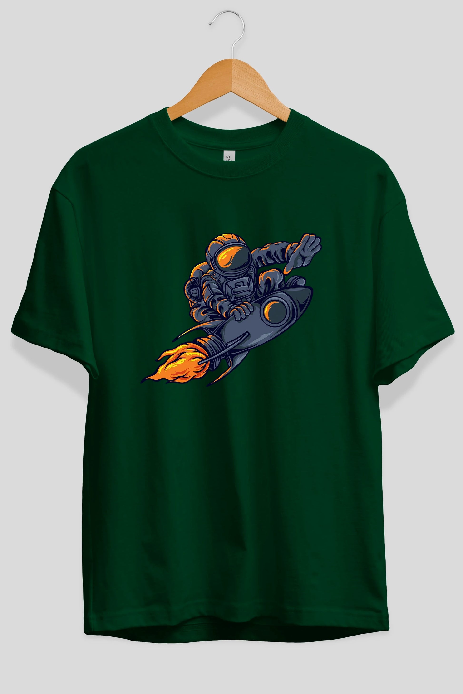 Astrocket Illustration Tshirt Ön Baskılı Oversize t-shirt Erkek Kadın Unisex