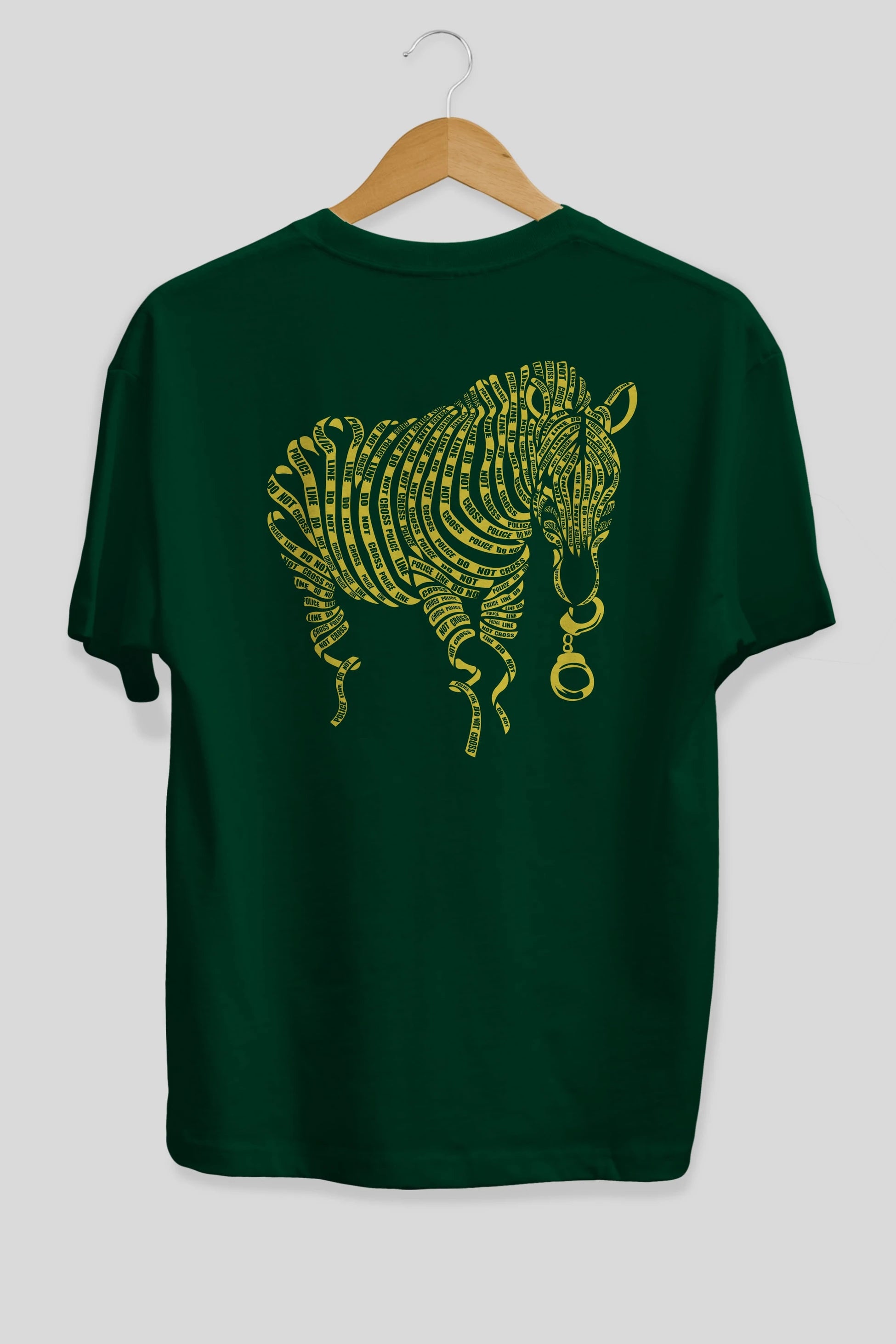 Nature of Crime Arka Baskılı Oversize t-shirt %100 pamuk Erkek Kadın Unisex