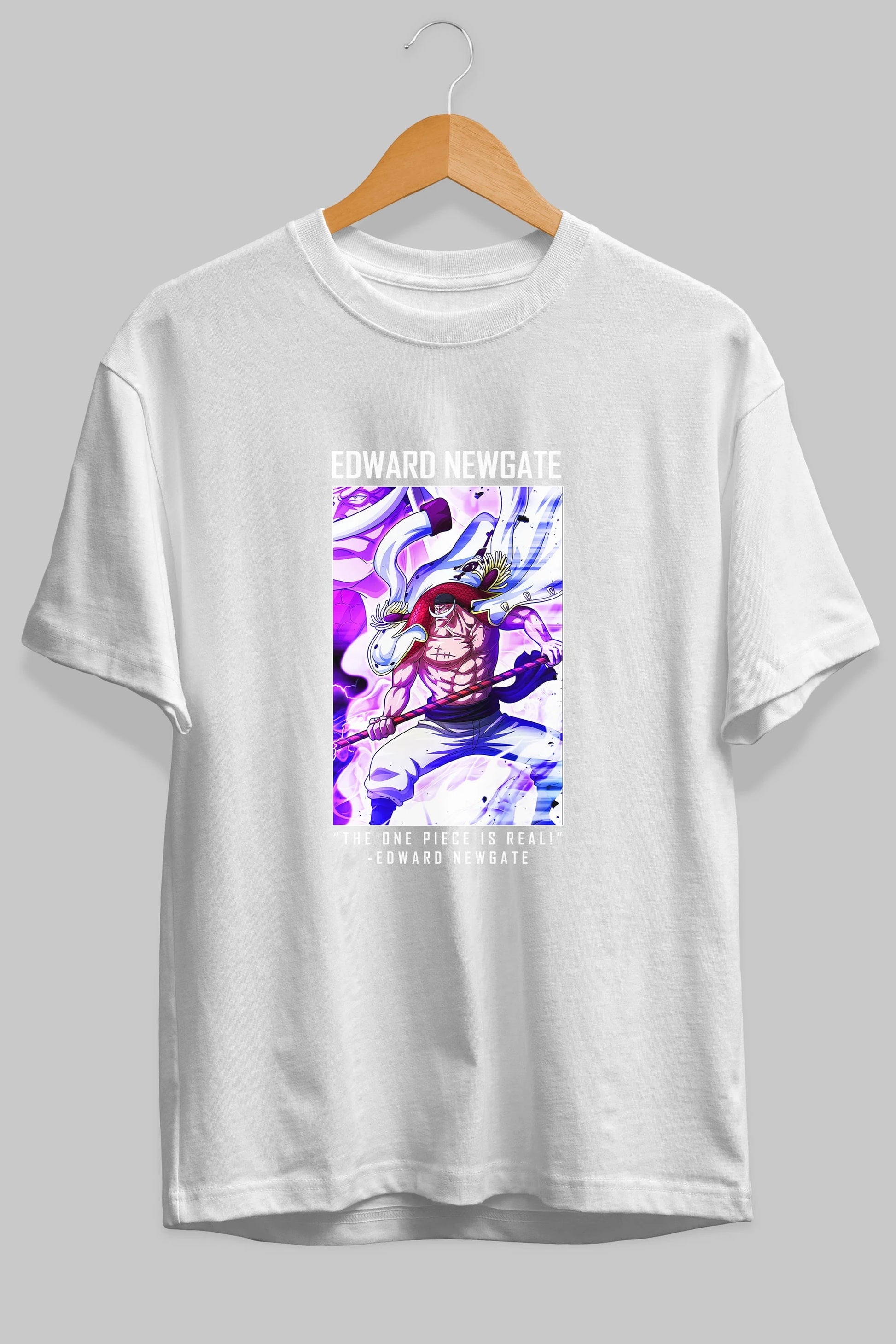 Edward Newgate Anime Ön Baskılı Oversize t-shirt Erkek Kadın Unisex