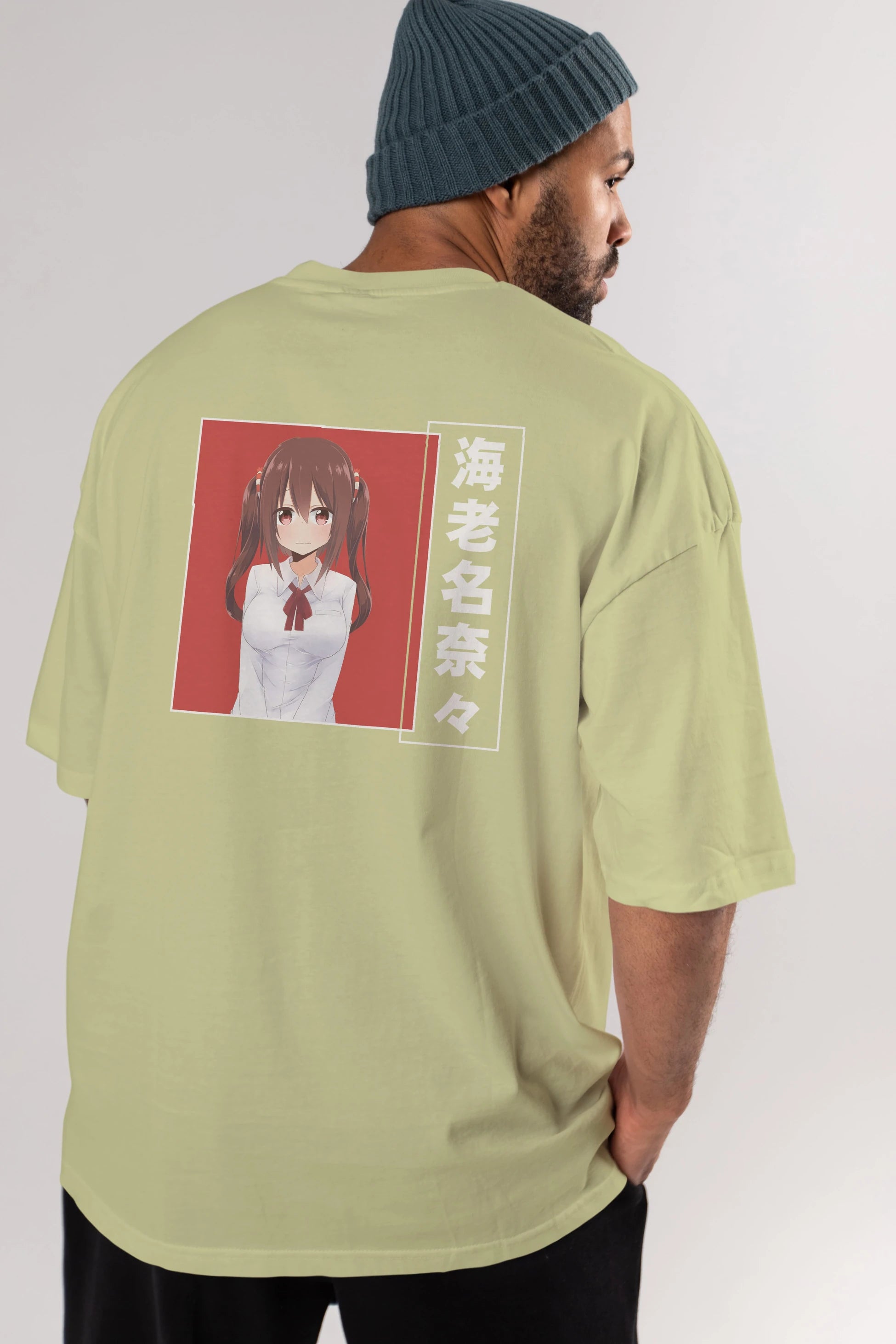 Nana Ebina 1 Anime Arka Baskılı Oversize t-shirt Erkek Kadın Unisex