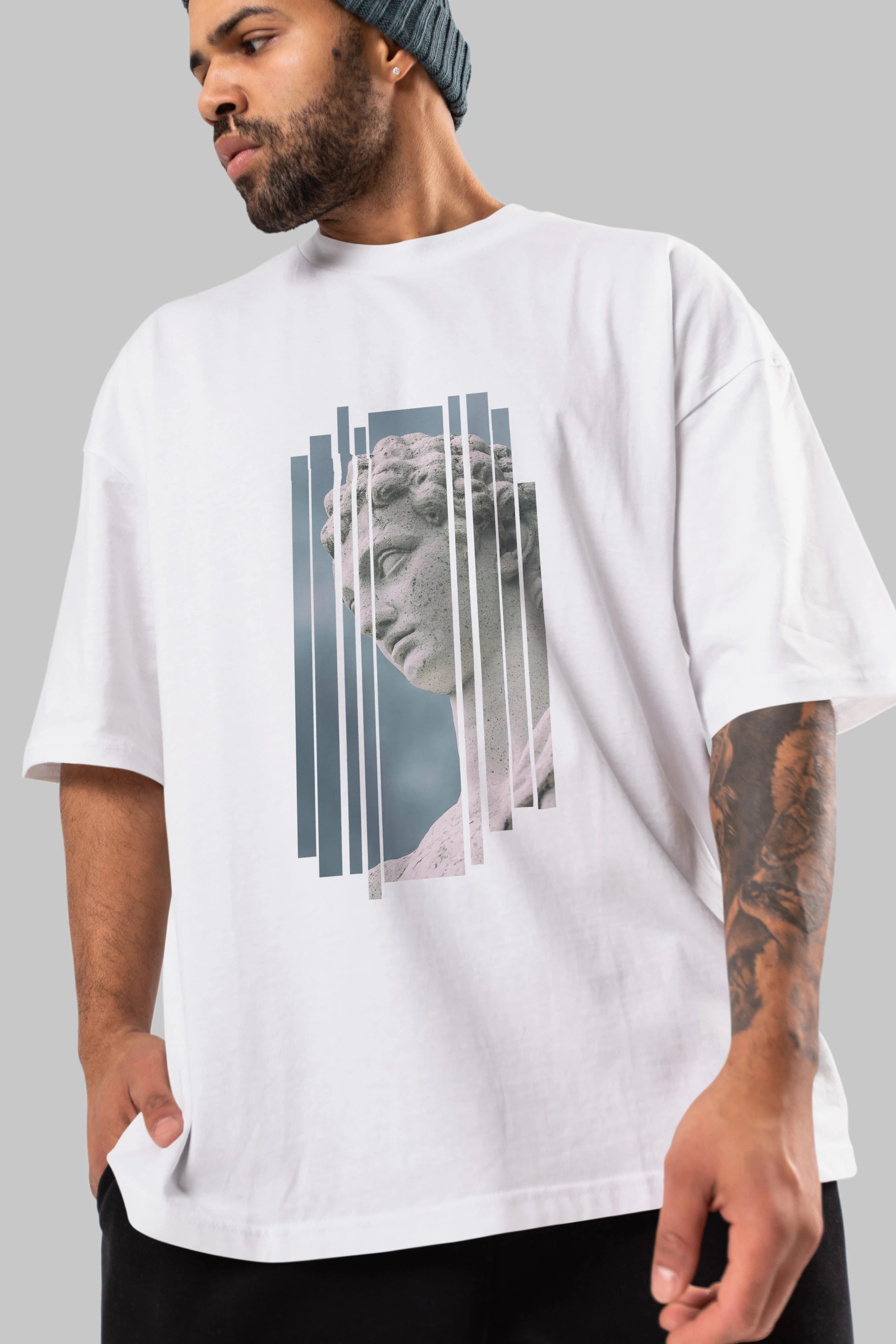 Aesthetic Sculpture Art Ön Baskılı Oversize t-shirt Erkek Kadın Unisex