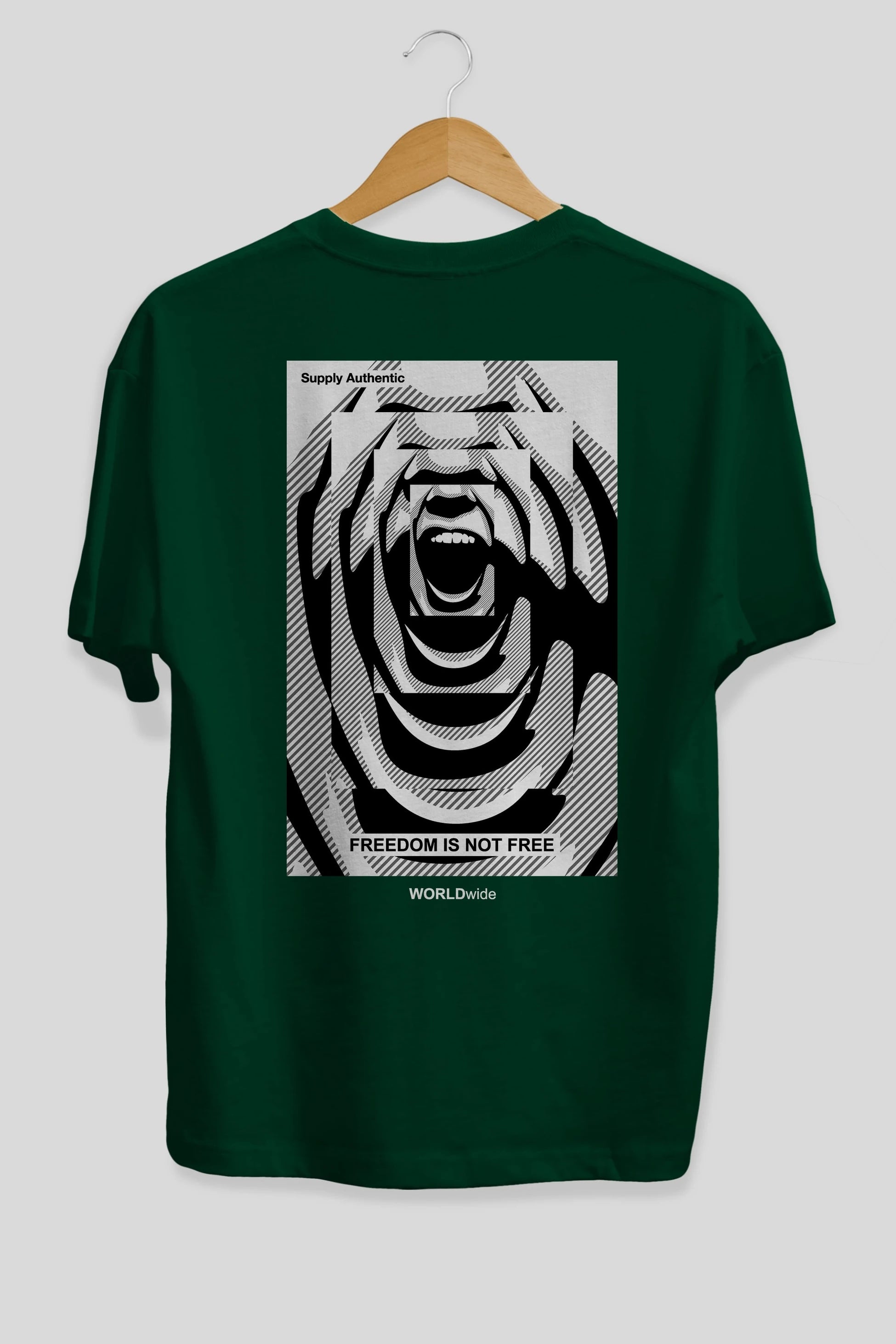 Freedom is Not Free 2 Arka Baskılı Oversize t-shirt Erkek Kadın Unisex