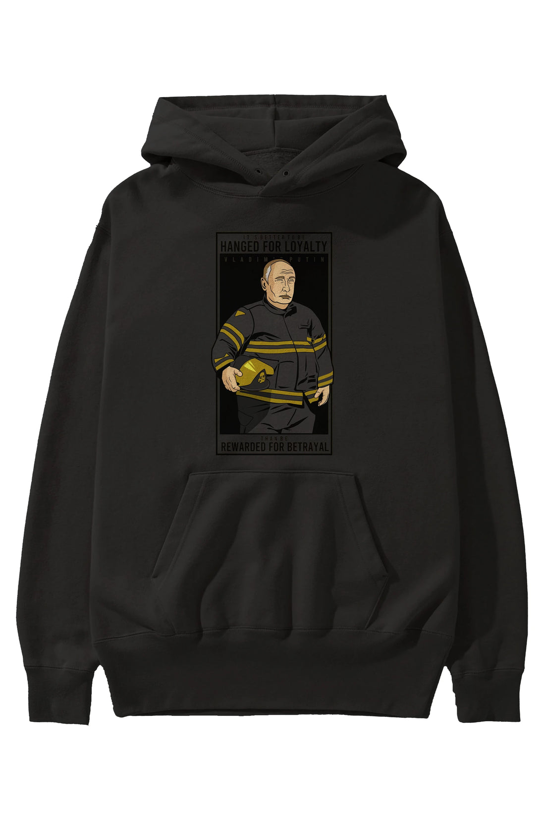 Putin Fireman Ön Baskılı Hoodie Oversize Kapüşonlu Sweatshirt Erkek Kadın Unisex