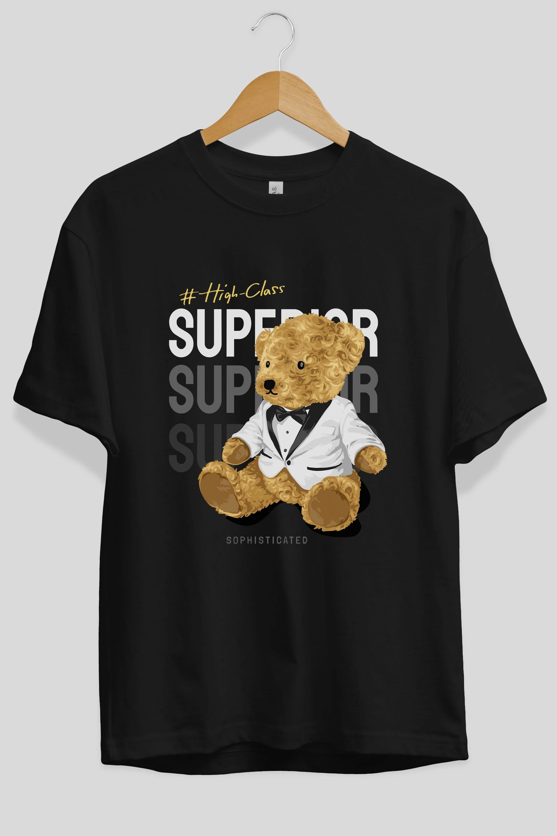 Teddy Bear Superior Ön Baskılı Oversize t-shirt Erkek Kadın Unisex %100 Pamuk