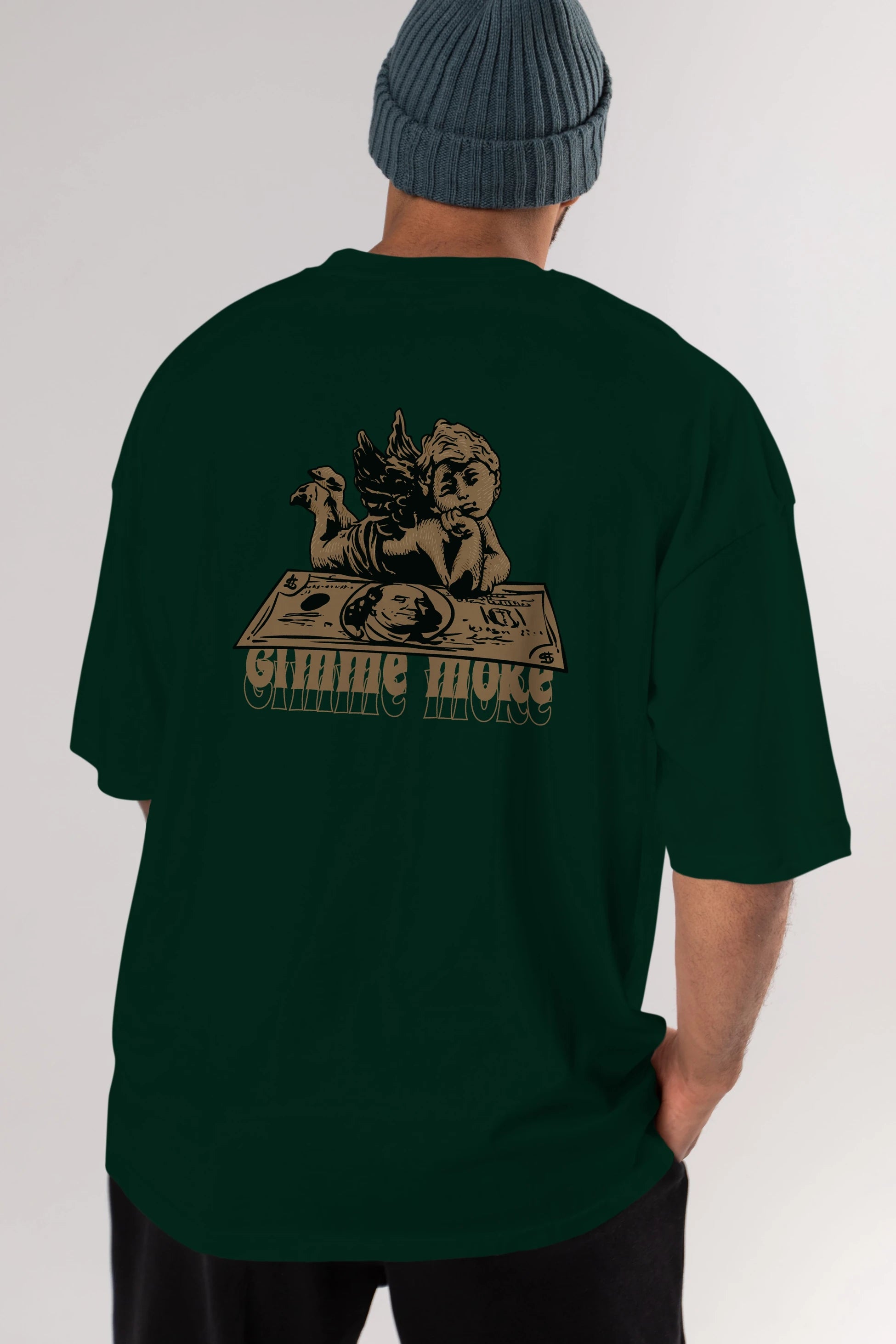 Gimme More Arka Baskılı Oversize t-shirt Erkek Kadın Unisex