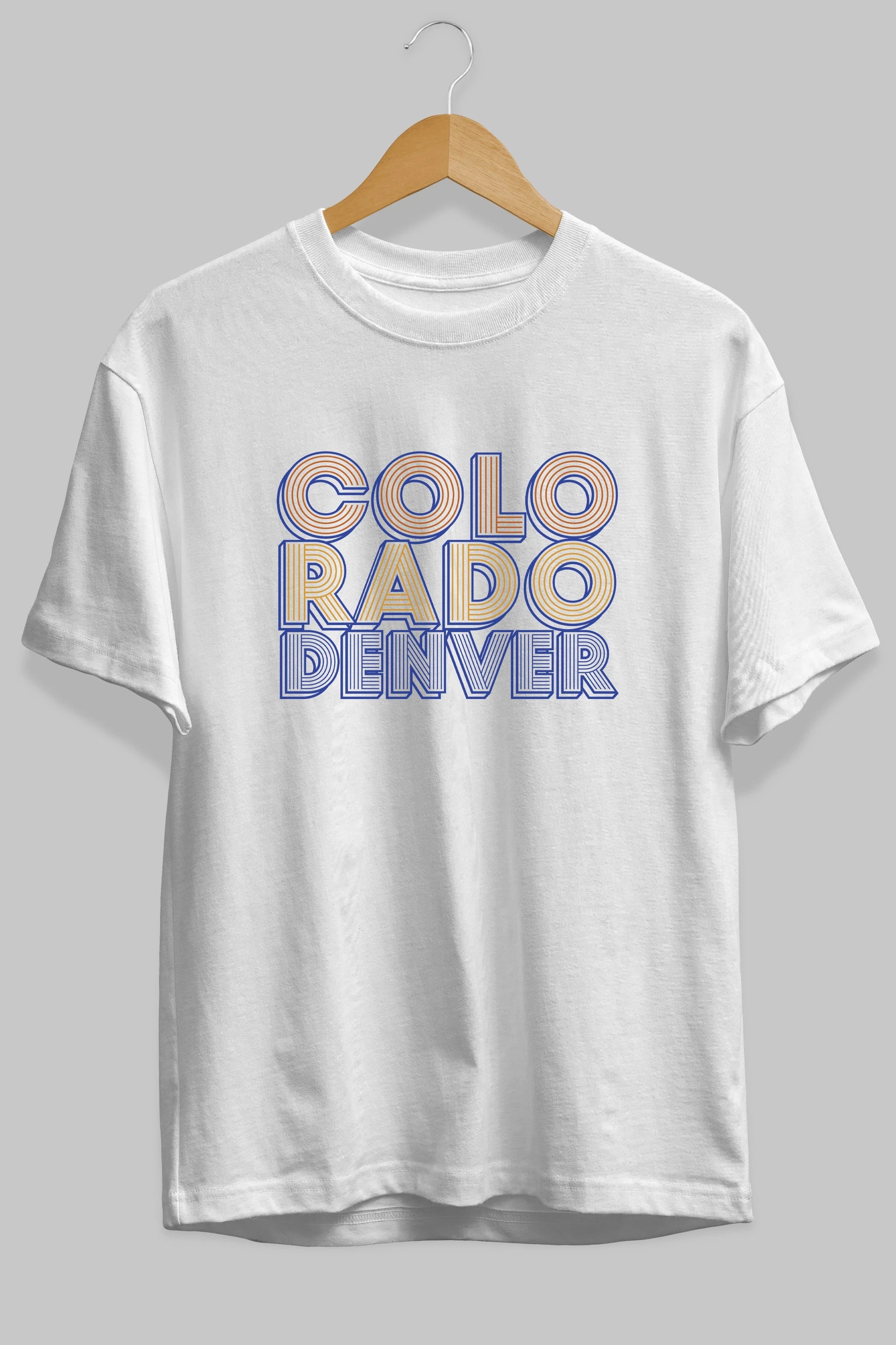Colorado Denver Ön Baskılı Oversize t-shirt Erkek Kadın Unisex