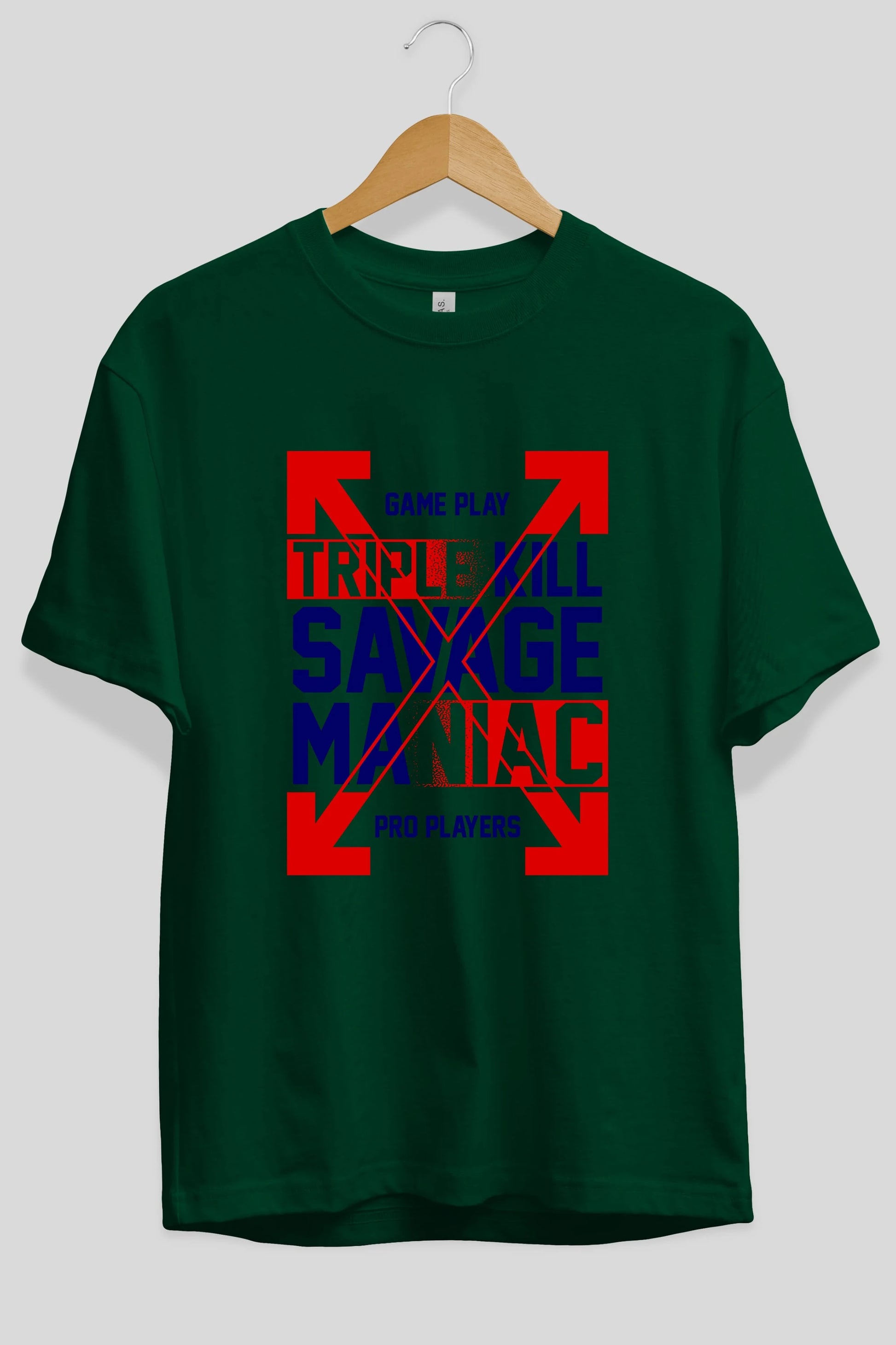 Kill Savage Ön Baskılı Oversize t-shirt Erkek Kadın Unisex