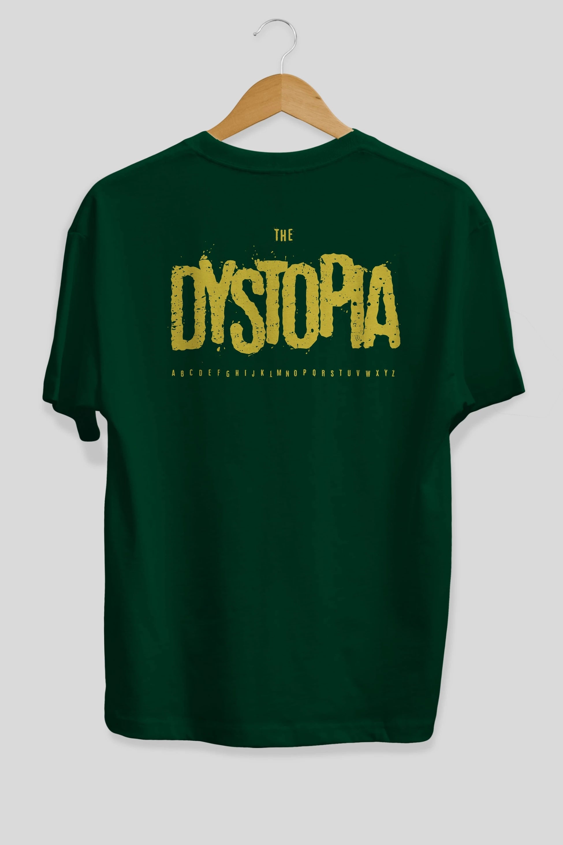 The Dystopia Arka Baskılı Oversize t-shirt Erkek Kadın Unisex