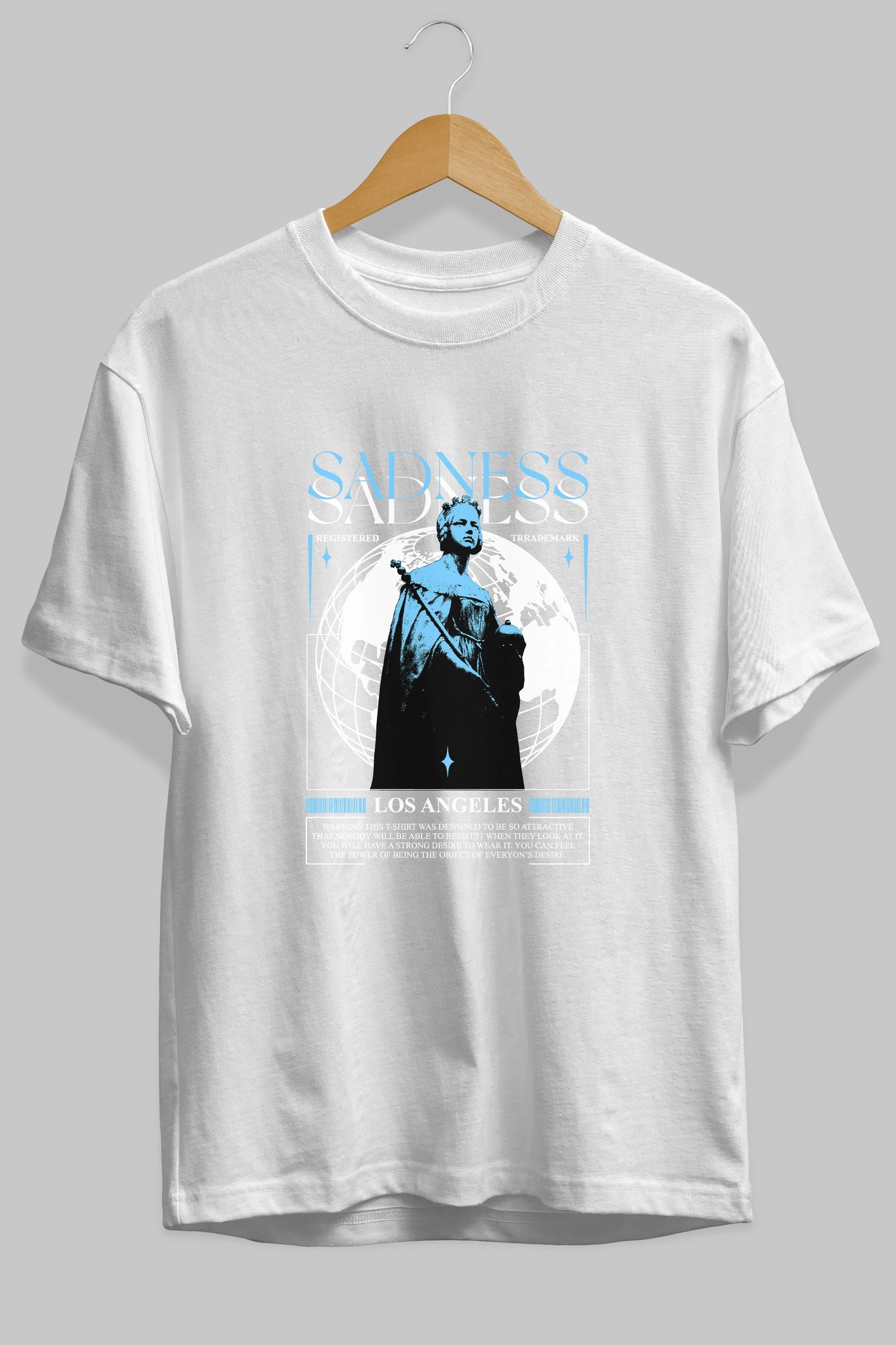 Sadness Los Angeles Ön Baskılı Oversize t-shirt Erkek Kadın Unisex