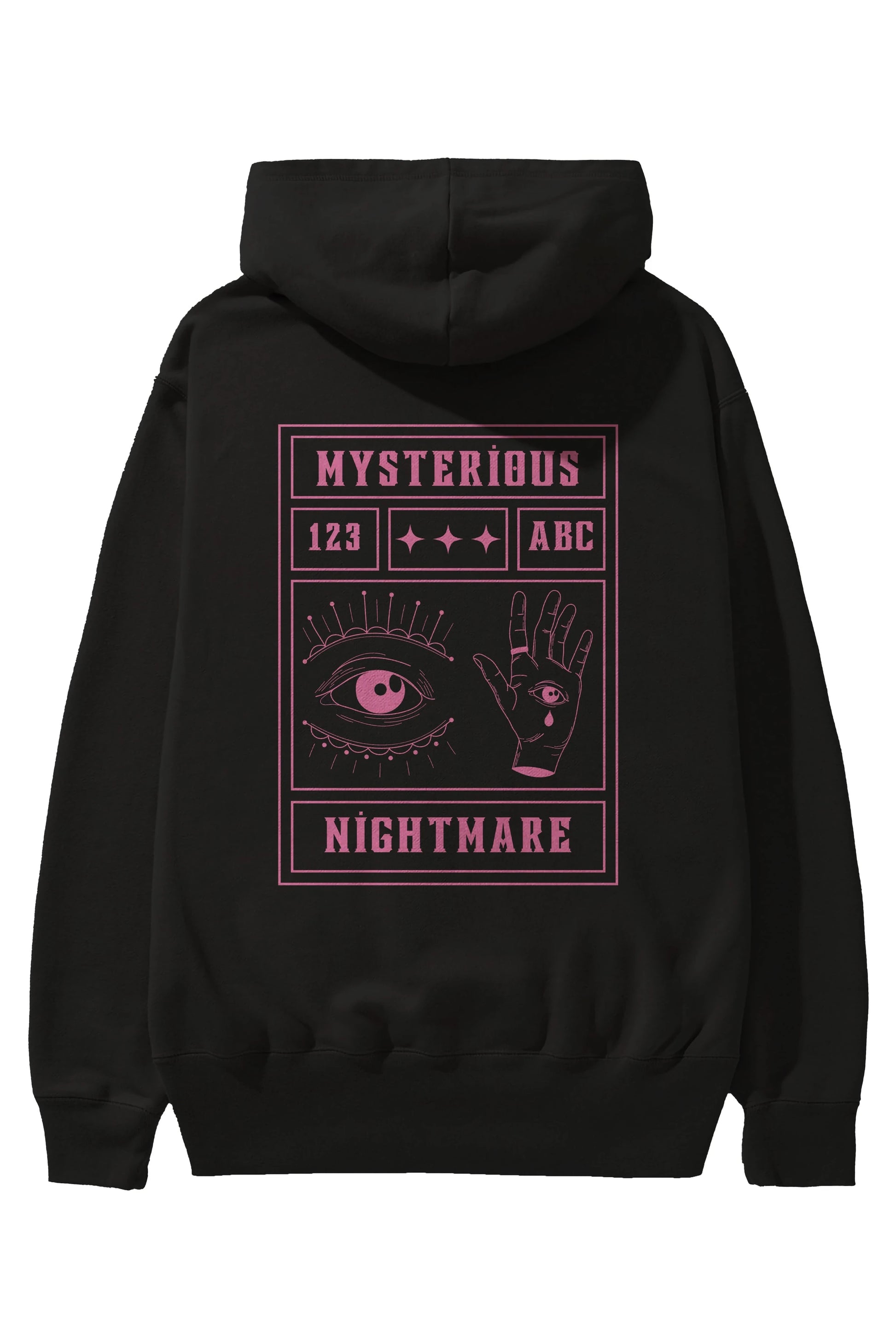 Mysterious Nightmare Arka Baskılı Oversize Hoodie Kapüşonlu Sweatshirt Erkek Kadın Unisex