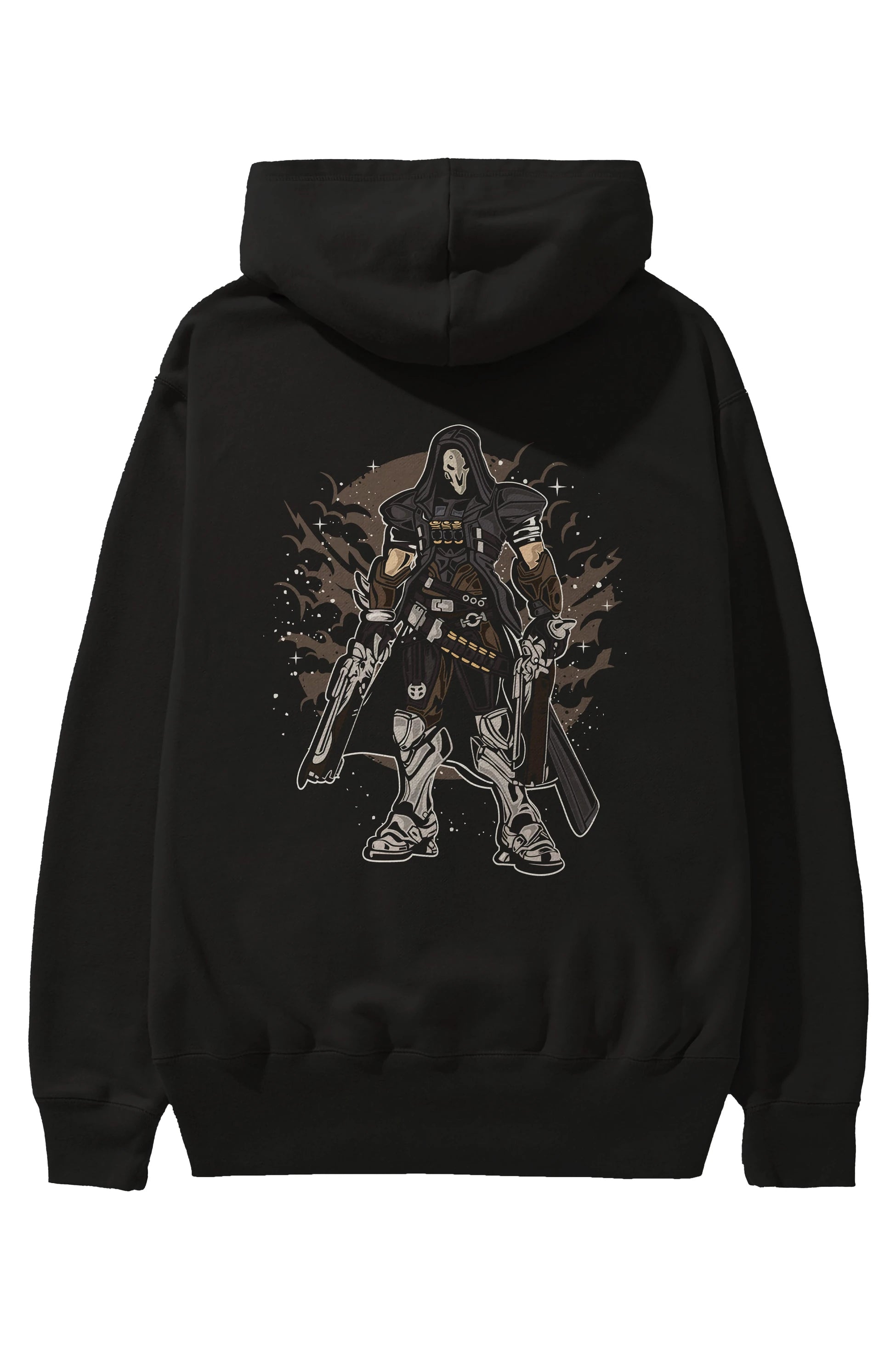 REAPER Arka Baskılı Hoodie Oversize Kapüşonlu Sweatshirt Erkek Kadın Unisex