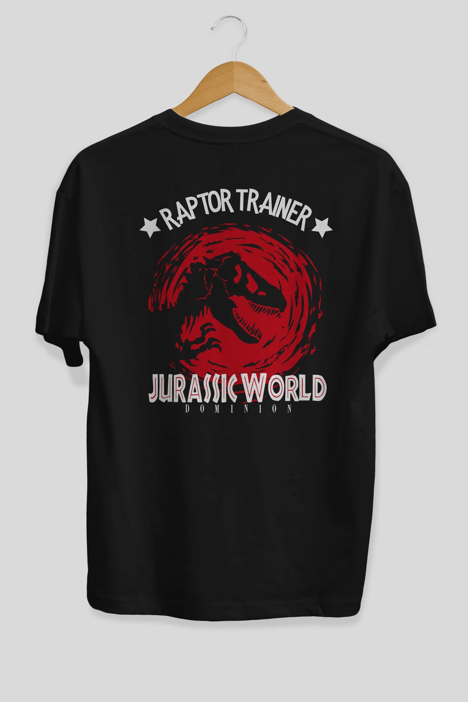 Jurassic Park (3) Arka Baskılı Oversize t-shirt Erkek Kadın Unisex %100 Pamuk Bisiklet Yaka tişort