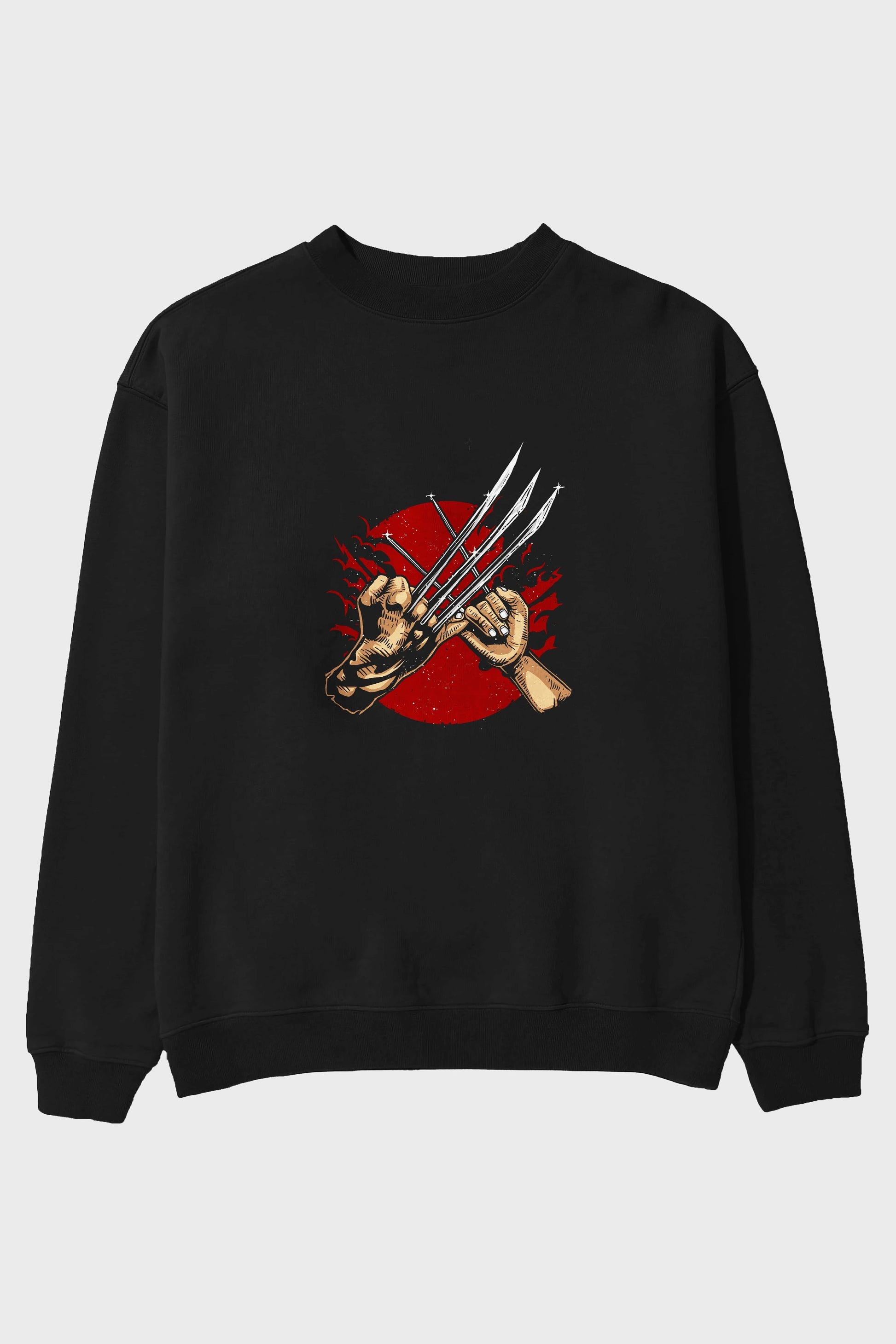 Like Father Like Daughter Ön Baskılı Oversize Sweatshirt Erkek Kadın Unisex