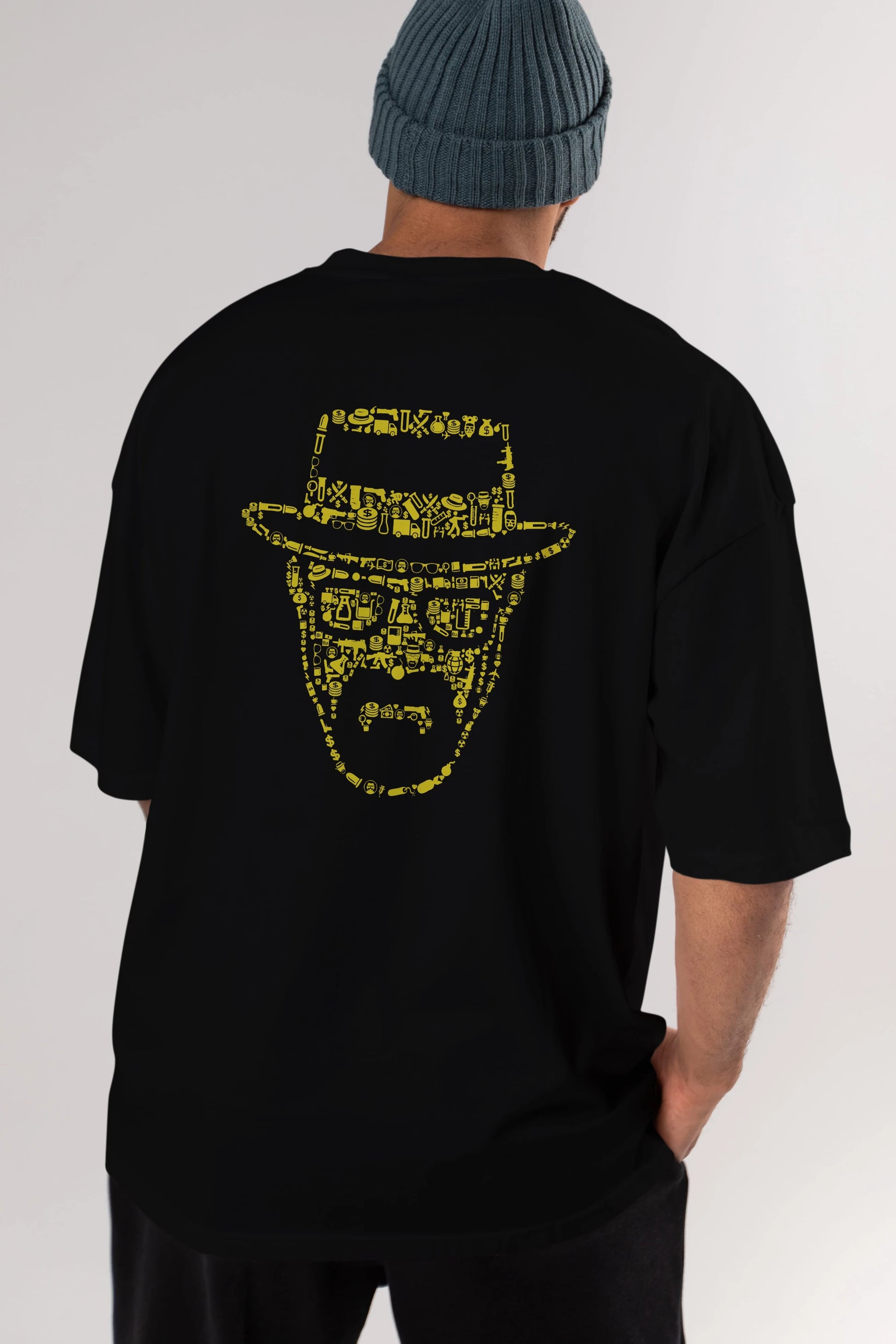 The Chronicle Arka Baskılı Oversize t-shirt %100 pamuk Erkek Kadın Unisex