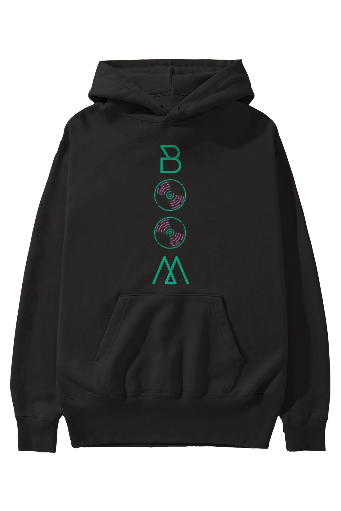 Boom Ön Baskılı Oversize Hoodie Kapüşonlu Sweatshirt Erkek Kadın Unisex