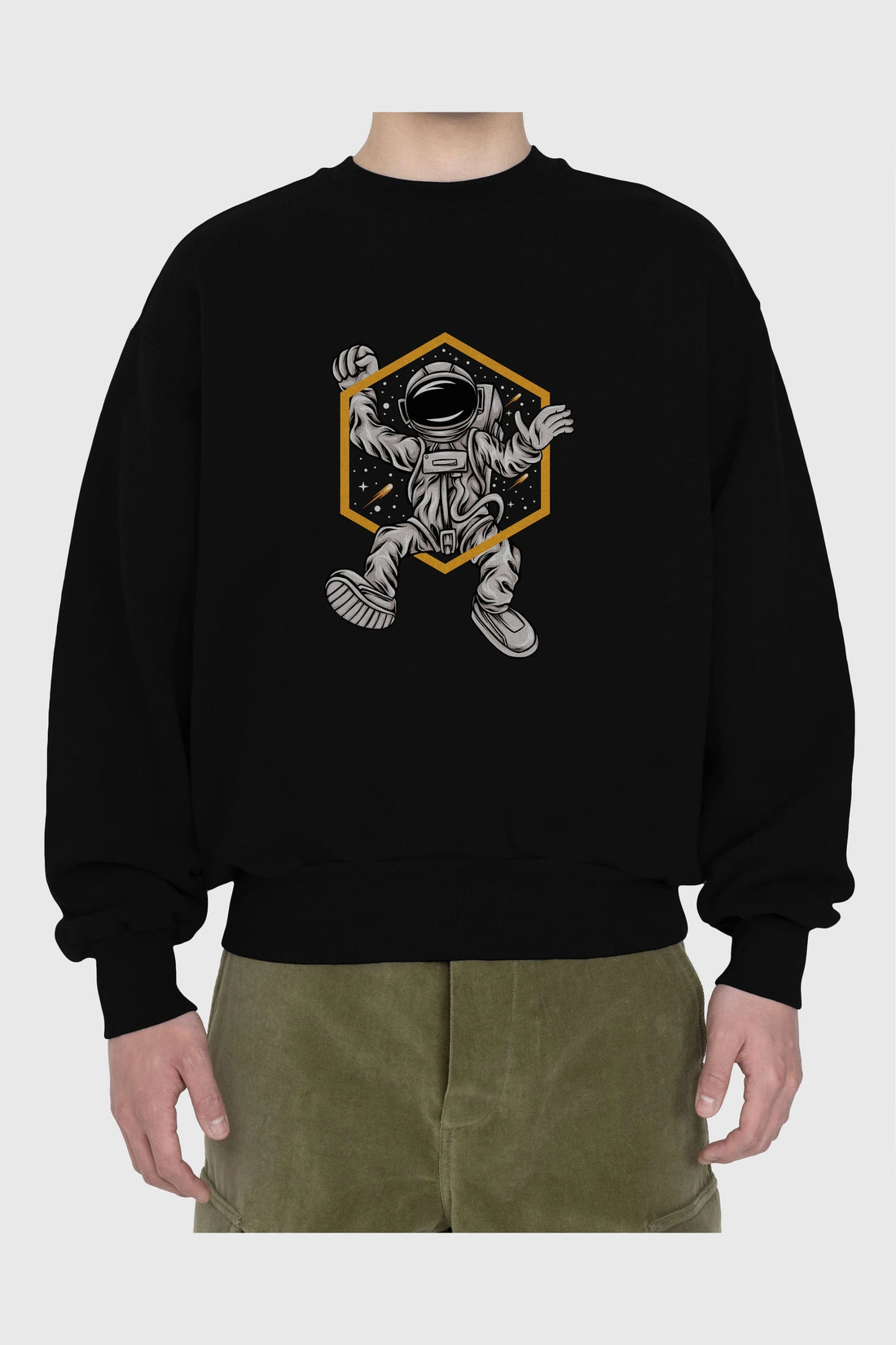 Astrofun Ön Baskılı Oversize Sweatshirt Erkek Kadın Unisex