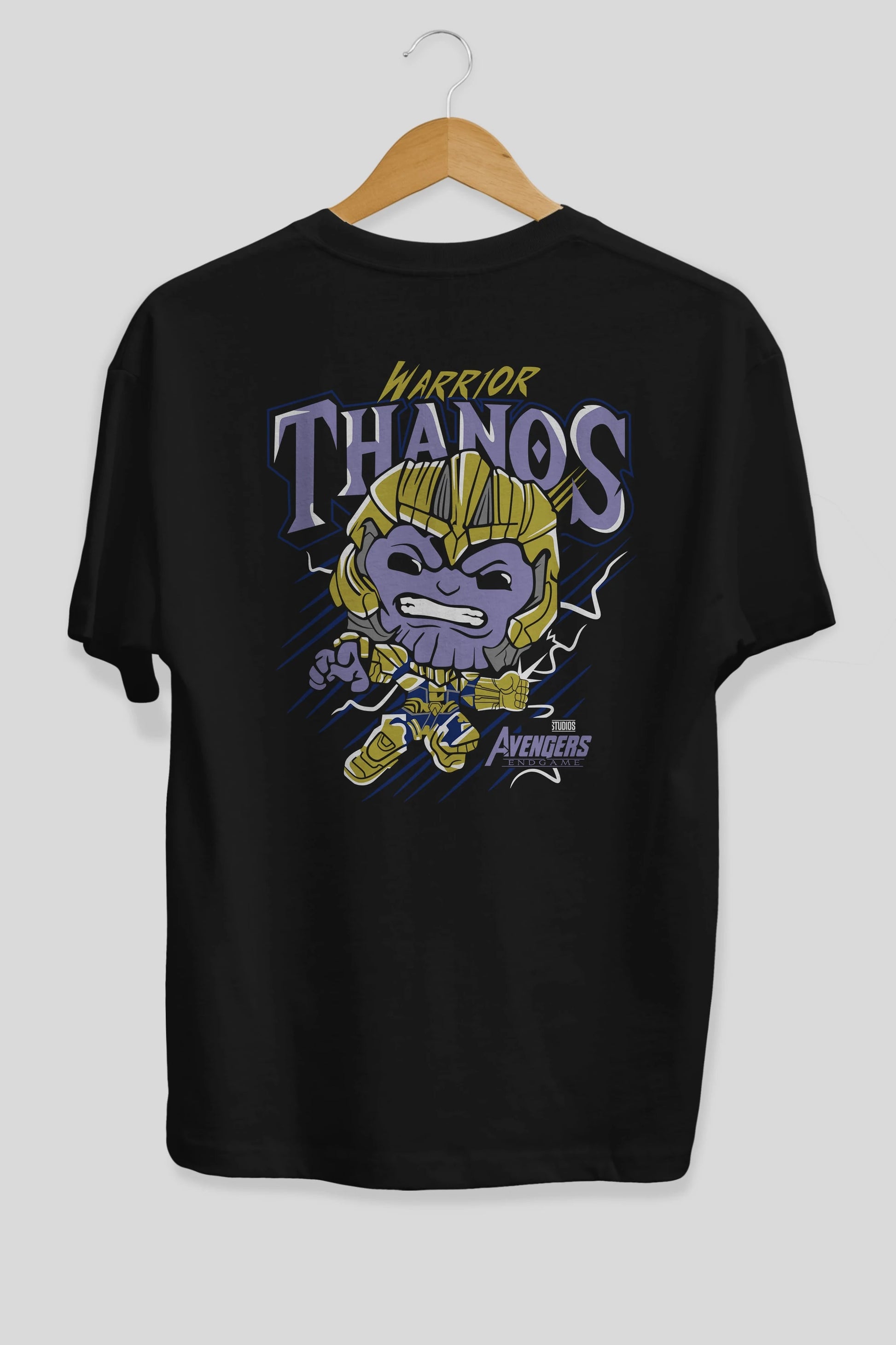 Thanos (2) Arka Baskılı Oversize t-shirt Erkek Kadın Unisex %100 Pamuk Bisiklet Yaka tişort