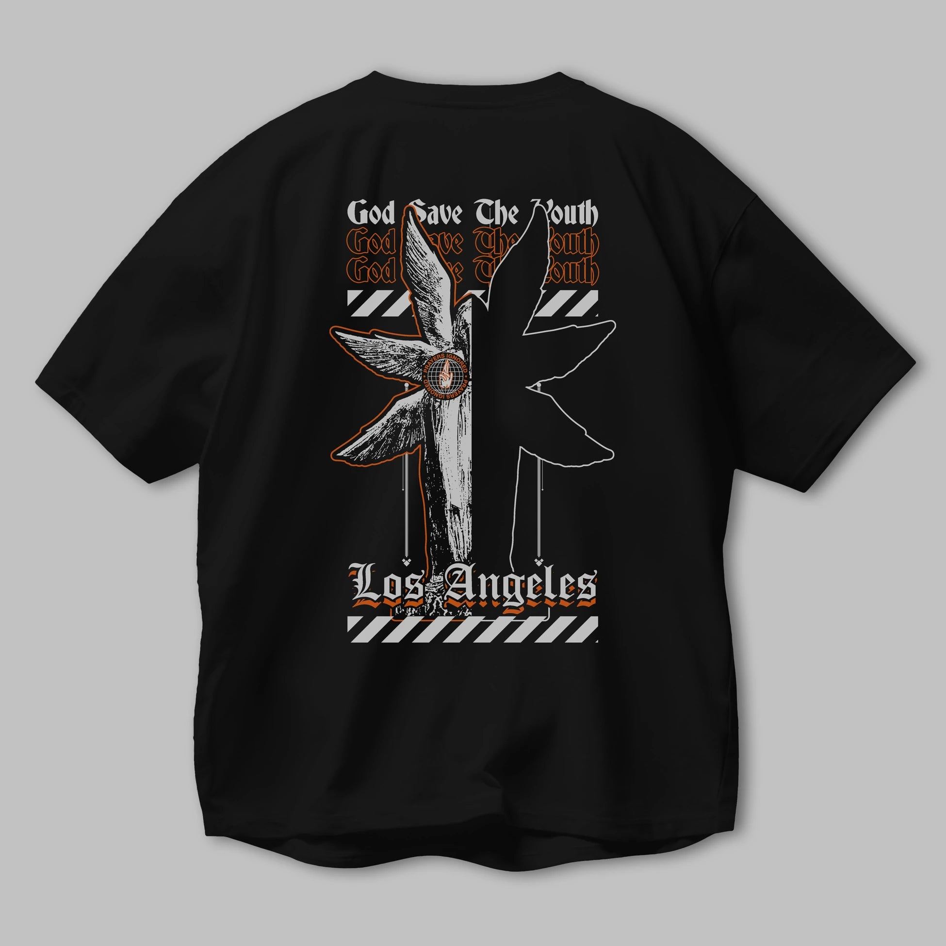God Save The Youth Arka Baskılı Oversize t-shirt Erkek Kadın Unisex
