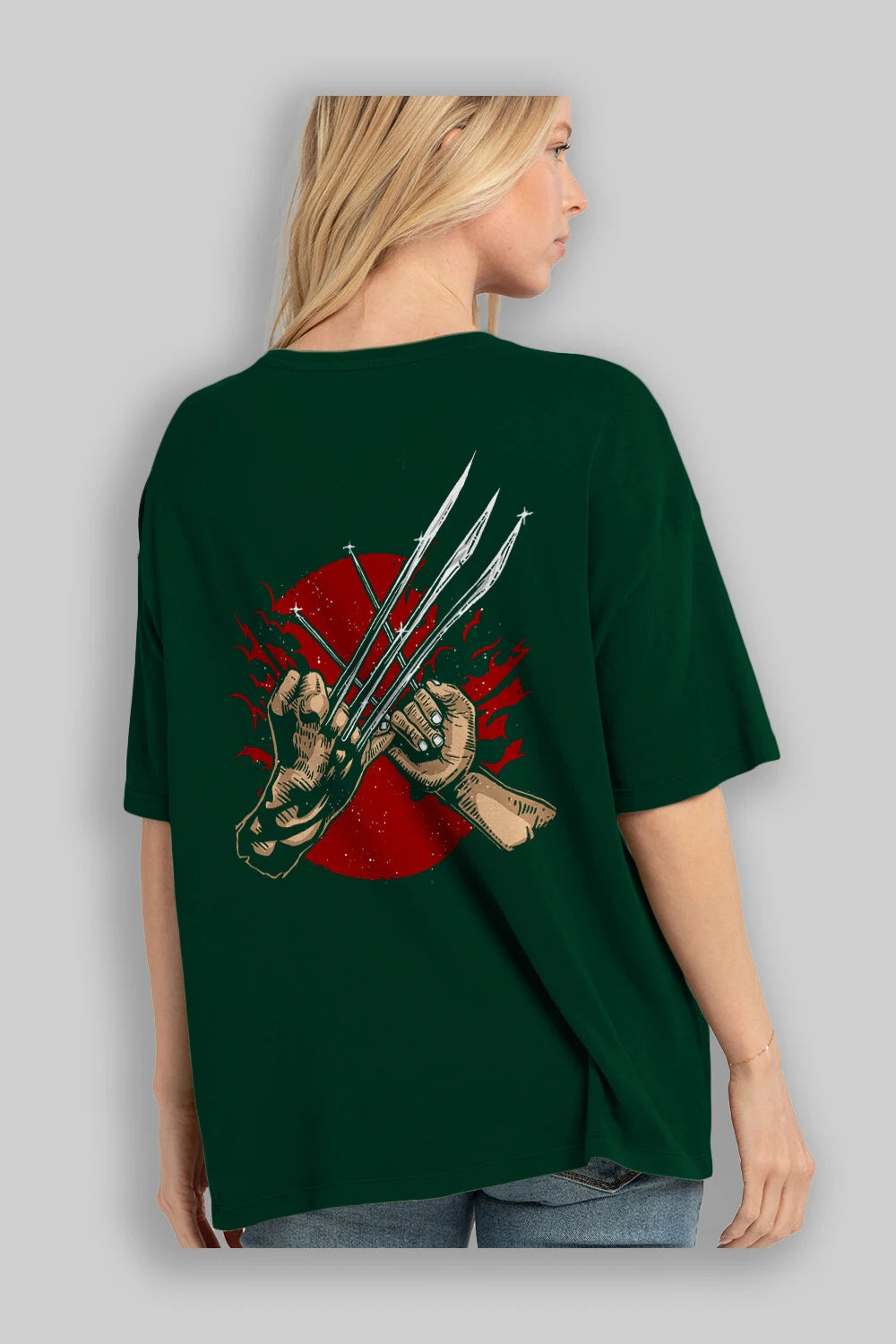 Like Father Like Daughter Arka Baskılı Oversize t-shirt Erkek Kadın Unisex %100 Pamuk