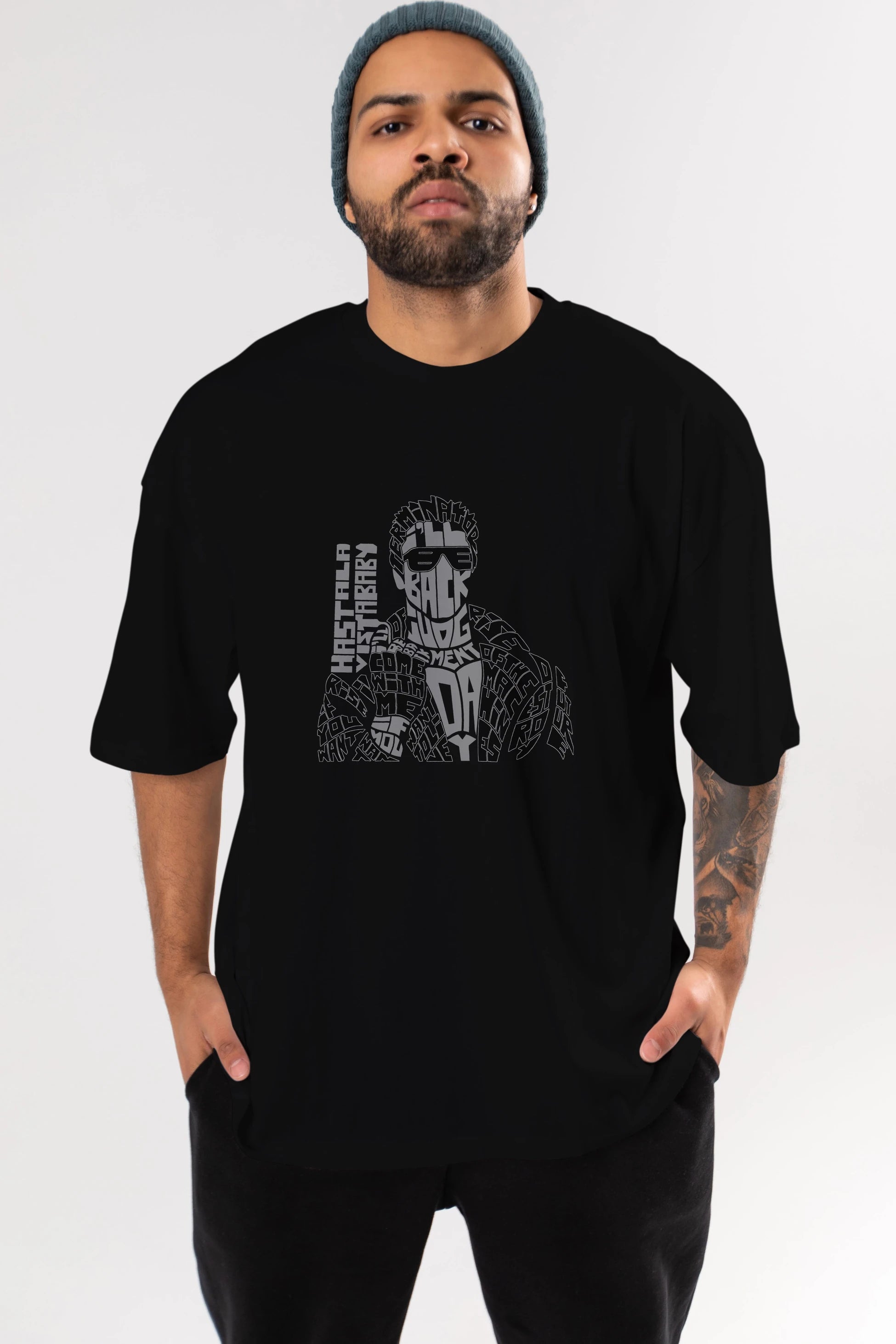 I_ll Be Back Ön Baskılı Oversize t-shirt %100 pamuk Erkek Kadın Unisex