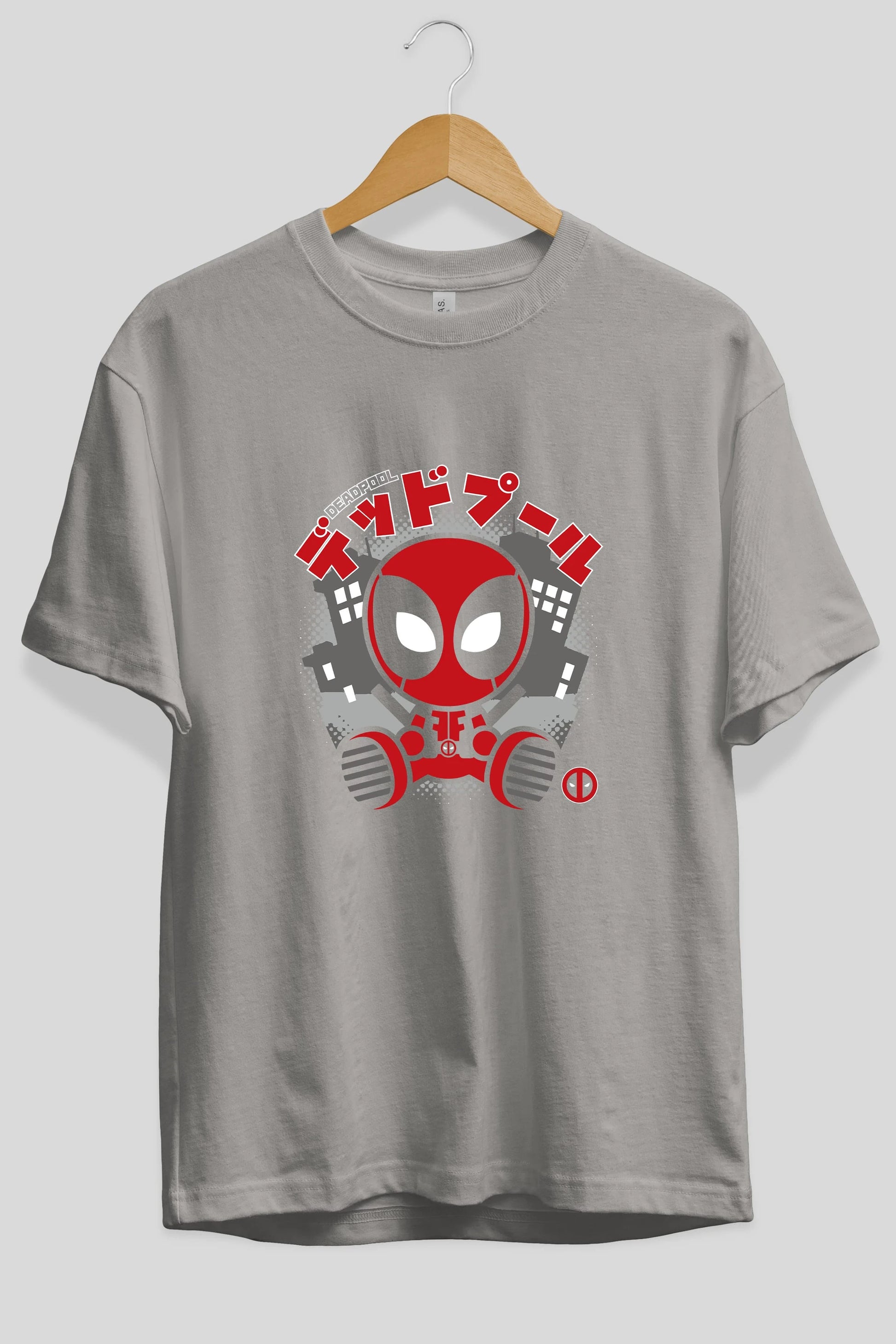 Deadpool (15) Ön Baskılı Oversize t-shirt Erkek Kadın Unisex %100 Pamuk Bisiklet Yaka tişort