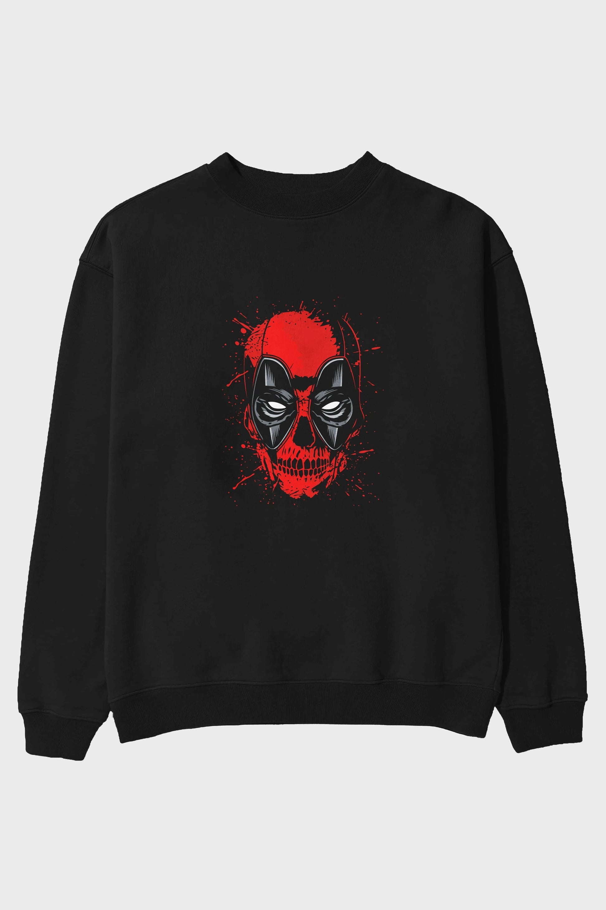 Deadpool (3) Ön Baskılı Oversize Sweatshirt Erkek Kadın Unisex