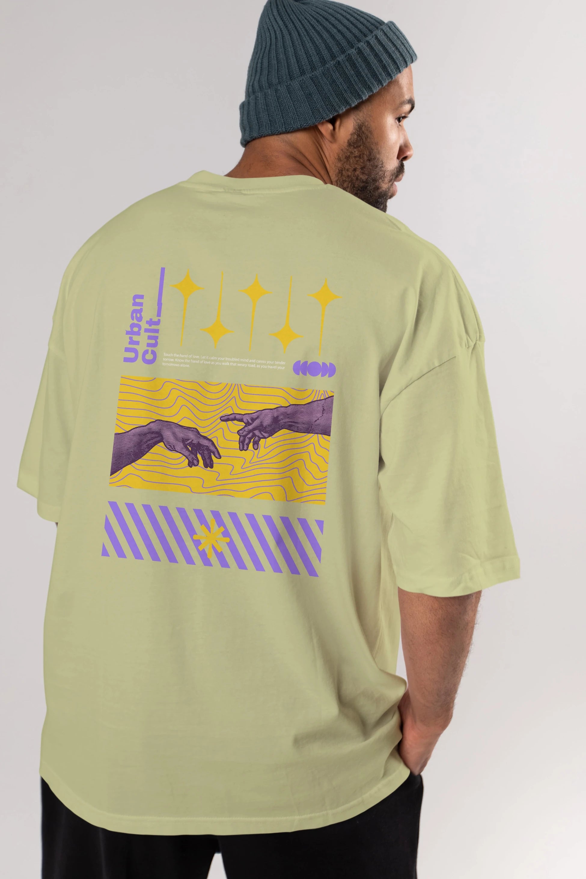 Urban Cult Arka Baskılı Oversize t-shirt Erkek Kadın Unisex