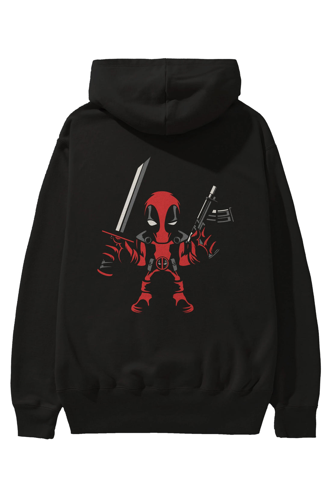 Deadpool (11) Arka Baskılı Hoodie Oversize Kapüşonlu Sweatshirt Erkek Kadın Unisex