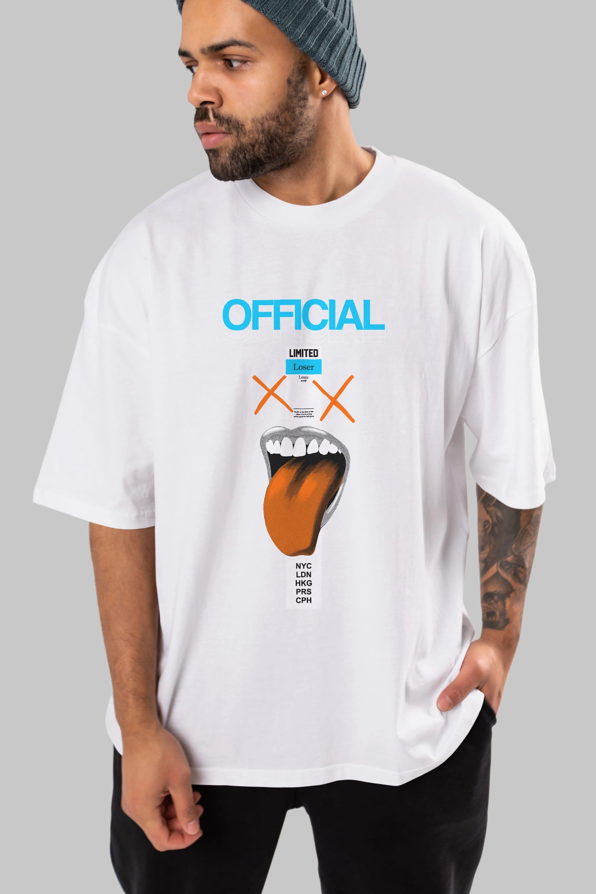 Official Loser Ön Baskılı Oversize t-shirt Erkek Kadın Unisex