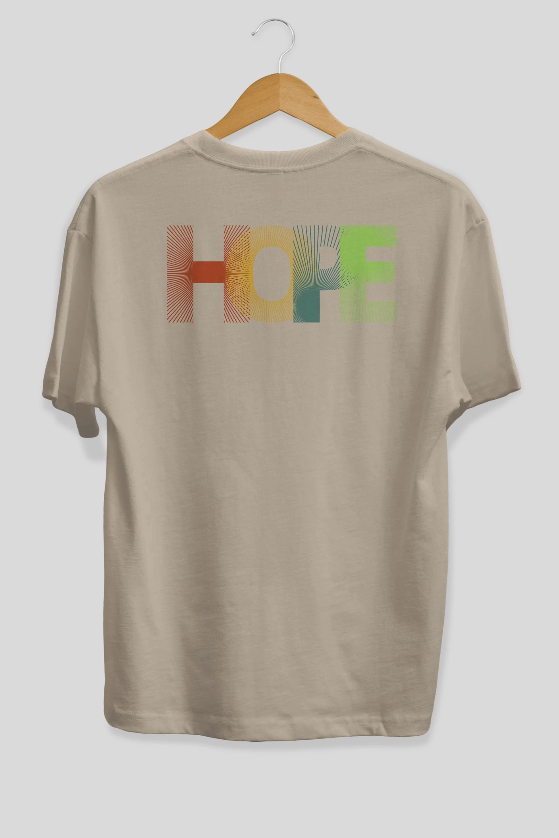 Hope Arka Baskılı Oversize t-shirt Erkek Kadın Unisex