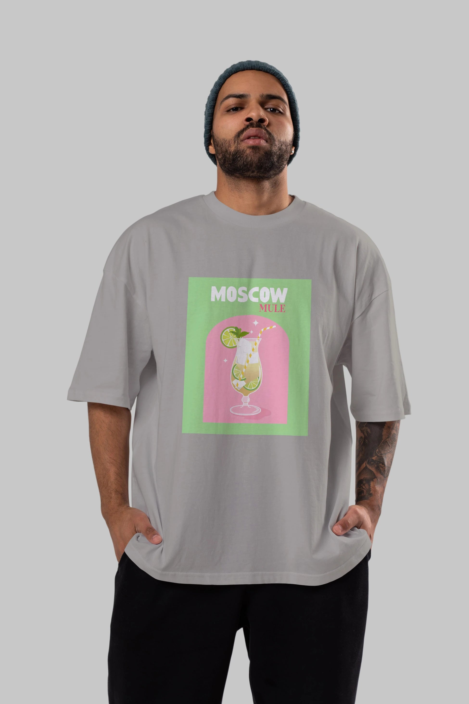 Moscow Mule 5 Ön Baskılı Oversize t-shirt Erkek Kadın Unisex %100 Pamuk Bisiklet Yaka tişort