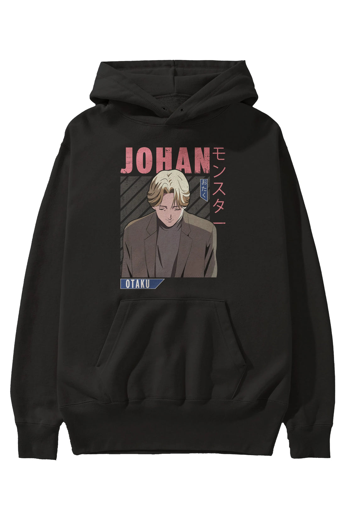 Johan Liebert MONSTER Anime Ön Baskılı Hoodie Oversize Kapüşonlu Sweatshirt Erkek Kadın Unisex