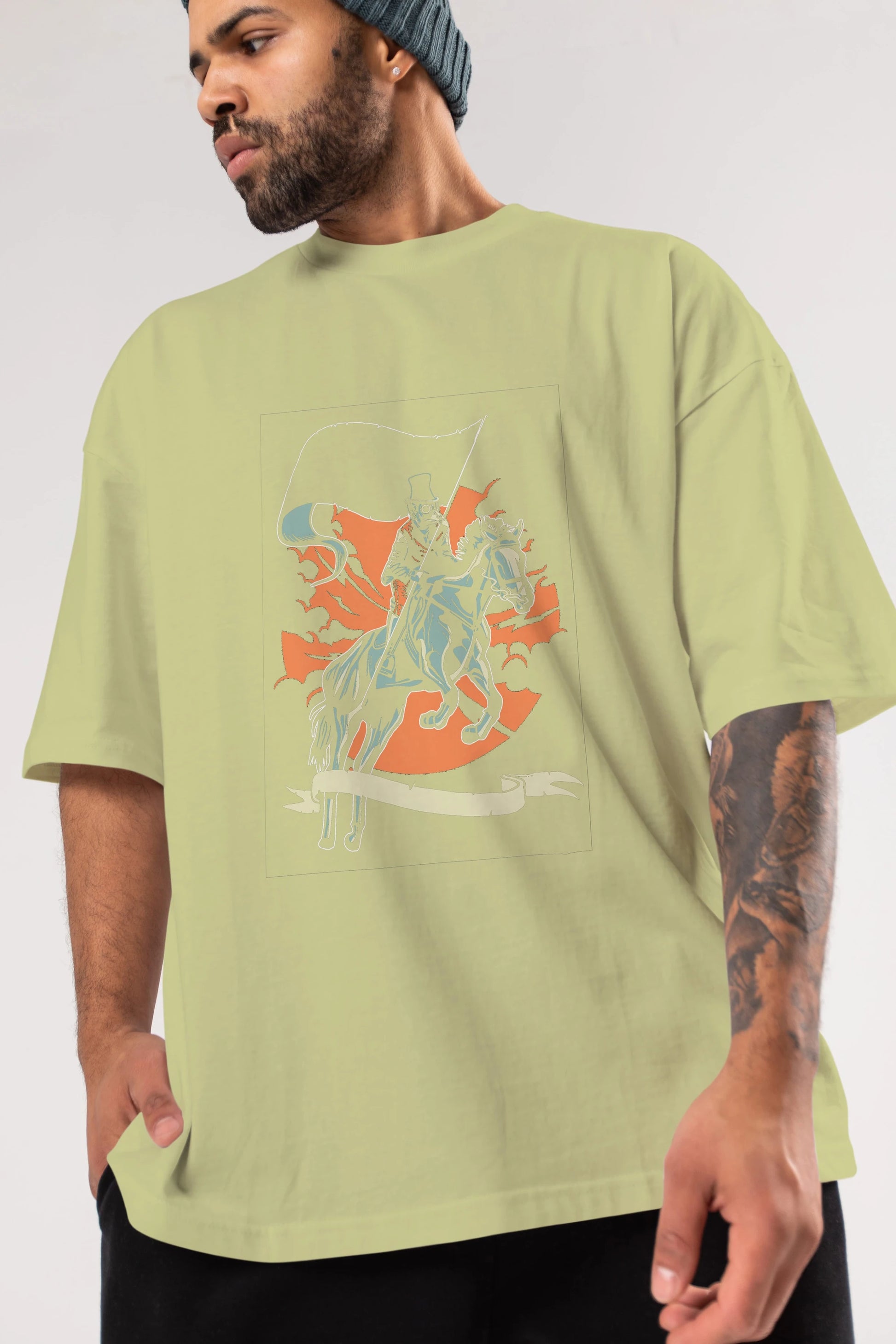 Plague Doctor Ön Baskılı Oversize t-shirt Erkek Kadın Unisex %100 Pamuk tişort