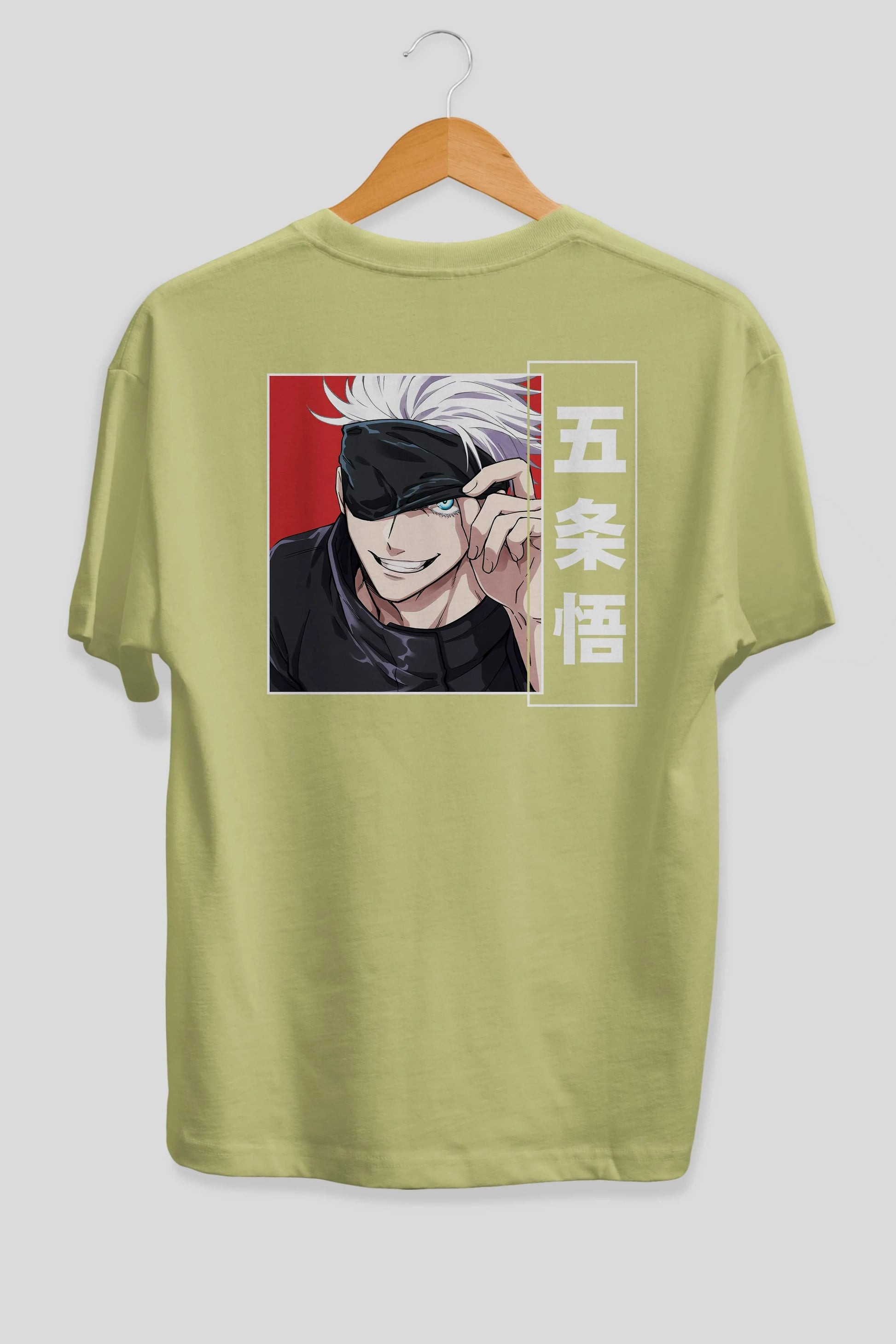 JUJUTSU KAISEN Anime Arka Baskılı Oversize t-shirt Erkek Kadın Unisex
