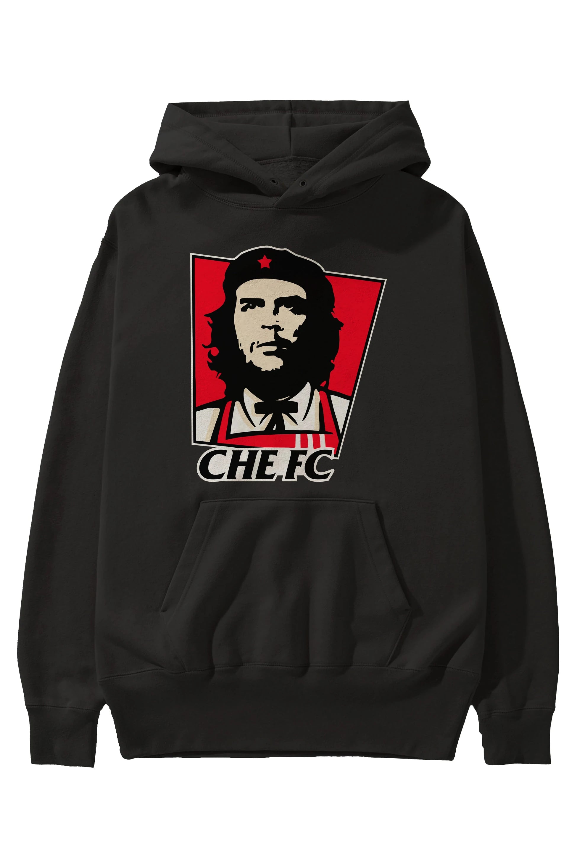 Che FC Ön Baskılı Hoodie Oversize Kapüşonlu Sweatshirt Erkek Kadın Unisex
