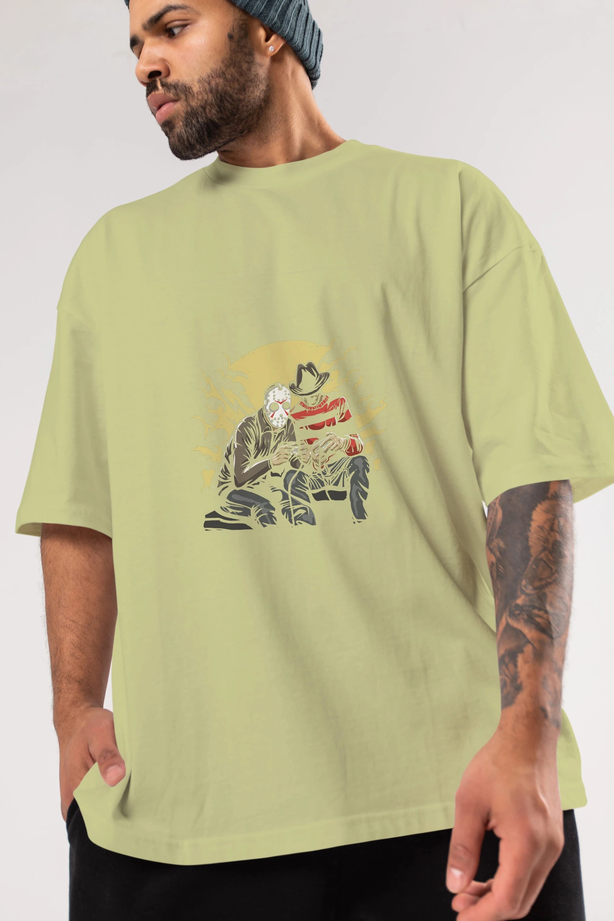 Dark Gamers Ön Baskılı Oversize t-shirt Erkek Kadın Unisex %100 Pamuk tişort