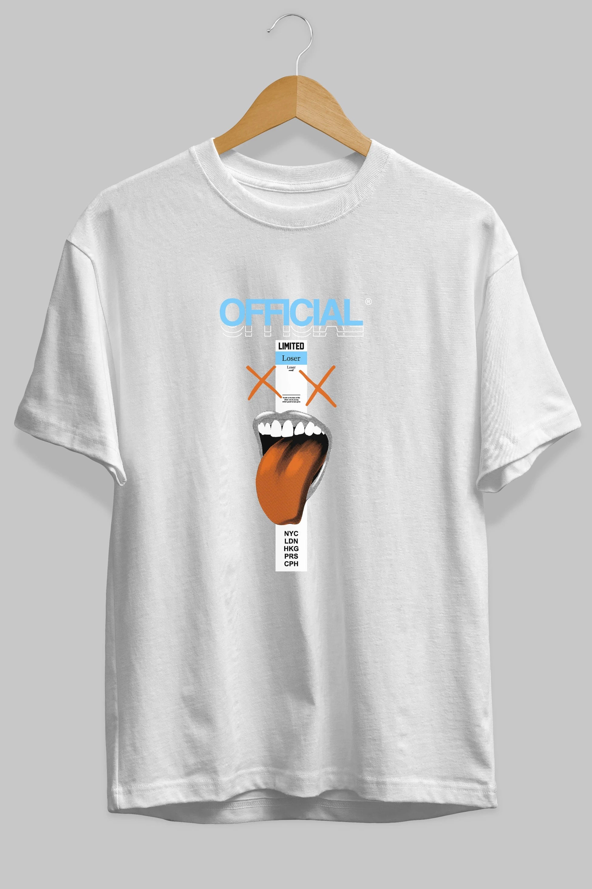 Official Loser Ön Baskılı Oversize t-shirt Erkek Kadın Unisex