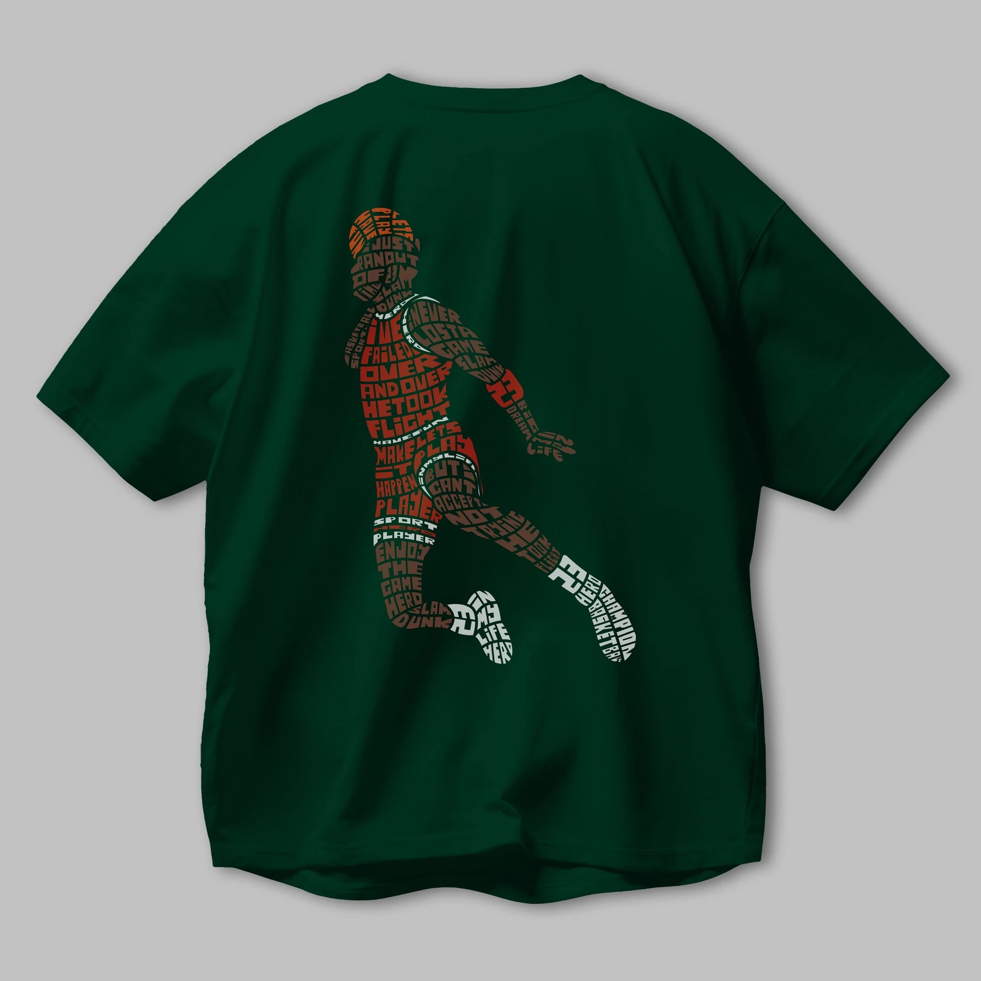 Slamdunk Arka Baskılı Oversize t-shirt %100 pamuk Erkek Kadın Unisex