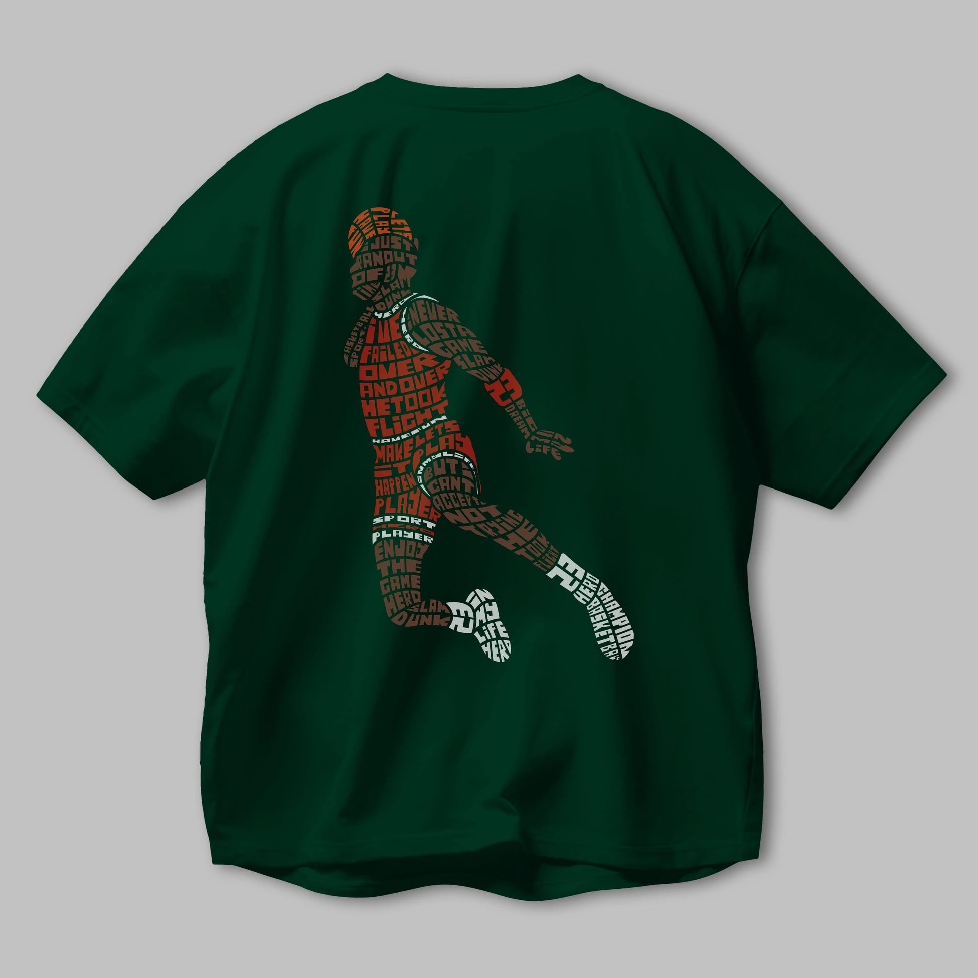 Slamdunk Arka Baskılı Oversize t-shirt %100 pamuk Erkek Kadın Unisex