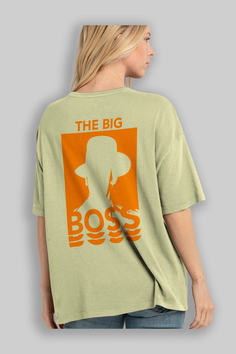 The Big Boss Arka Baskılı Oversize t-shirt Erkek Kadın Unisex