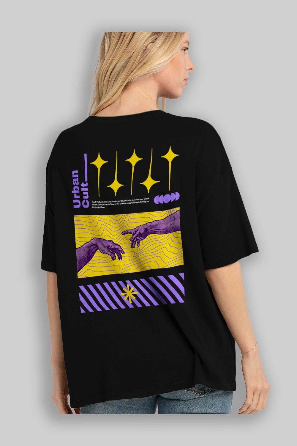 Urban Cult Arka Baskılı Oversize t-shirt Erkek Kadın Unisex