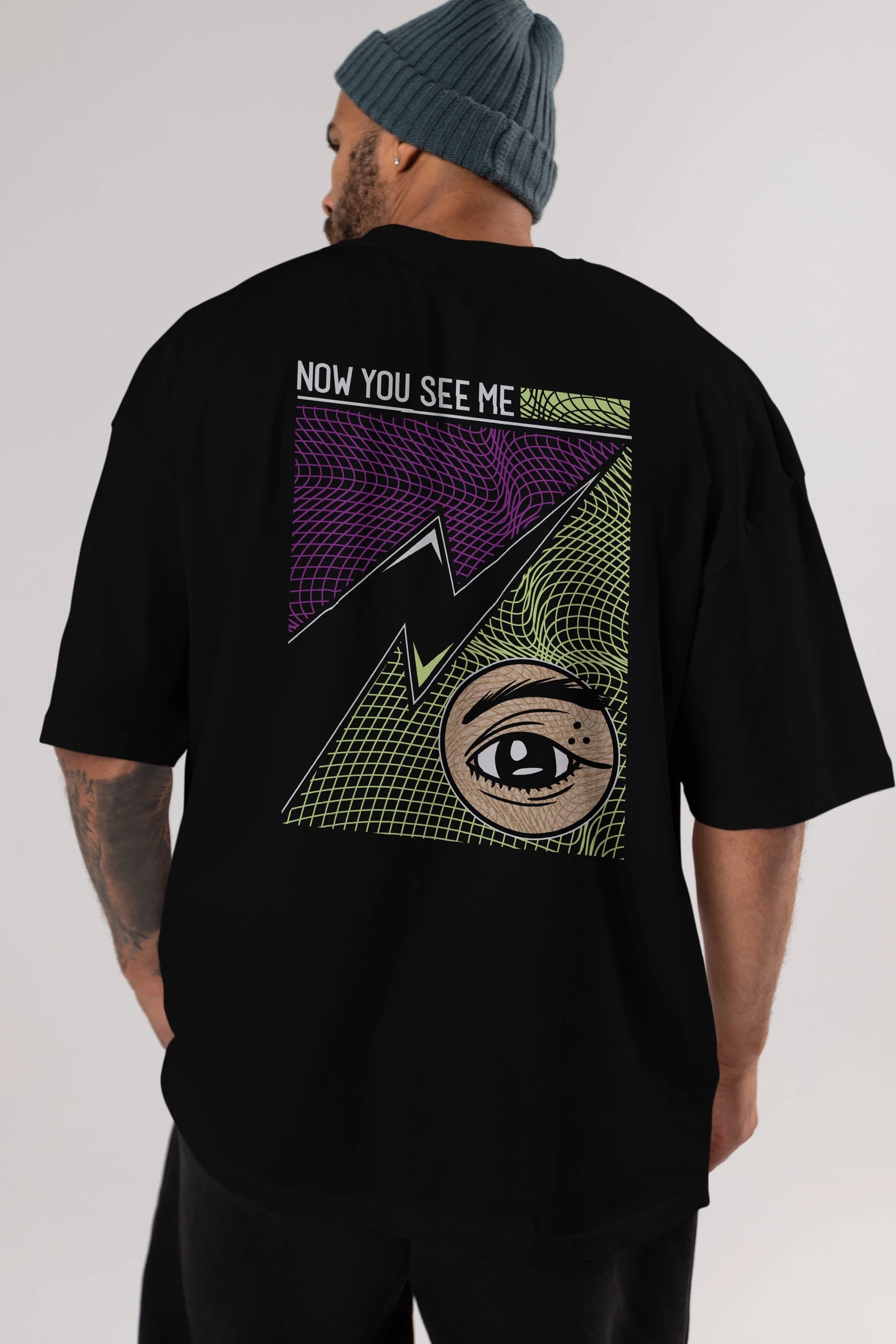 Now You See Me Arka Baskılı Oversize t-shirt Erkek Kadın Unisex